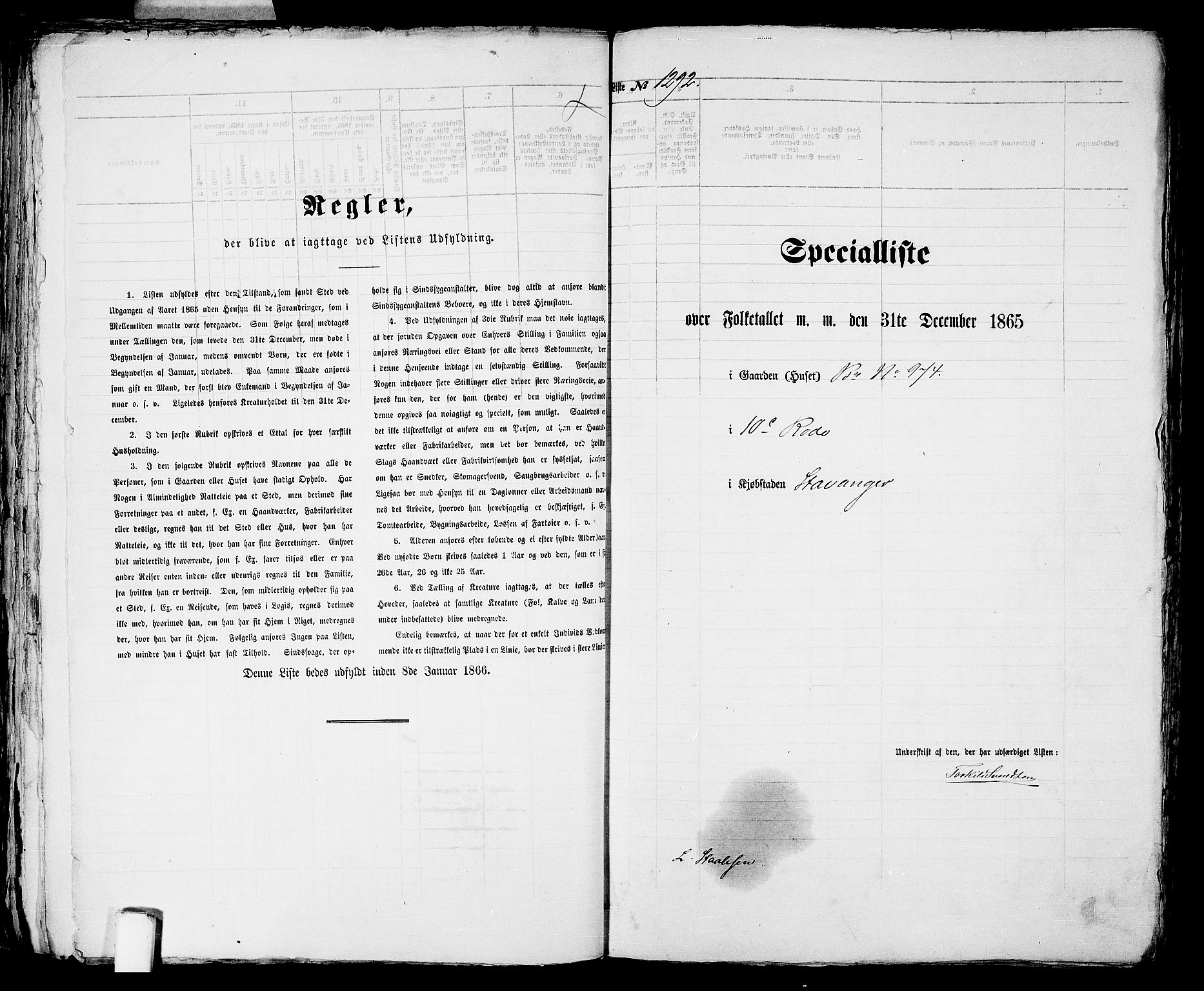 RA, Folketelling 1865 for 1103 Stavanger kjøpstad, 1865, s. 2616