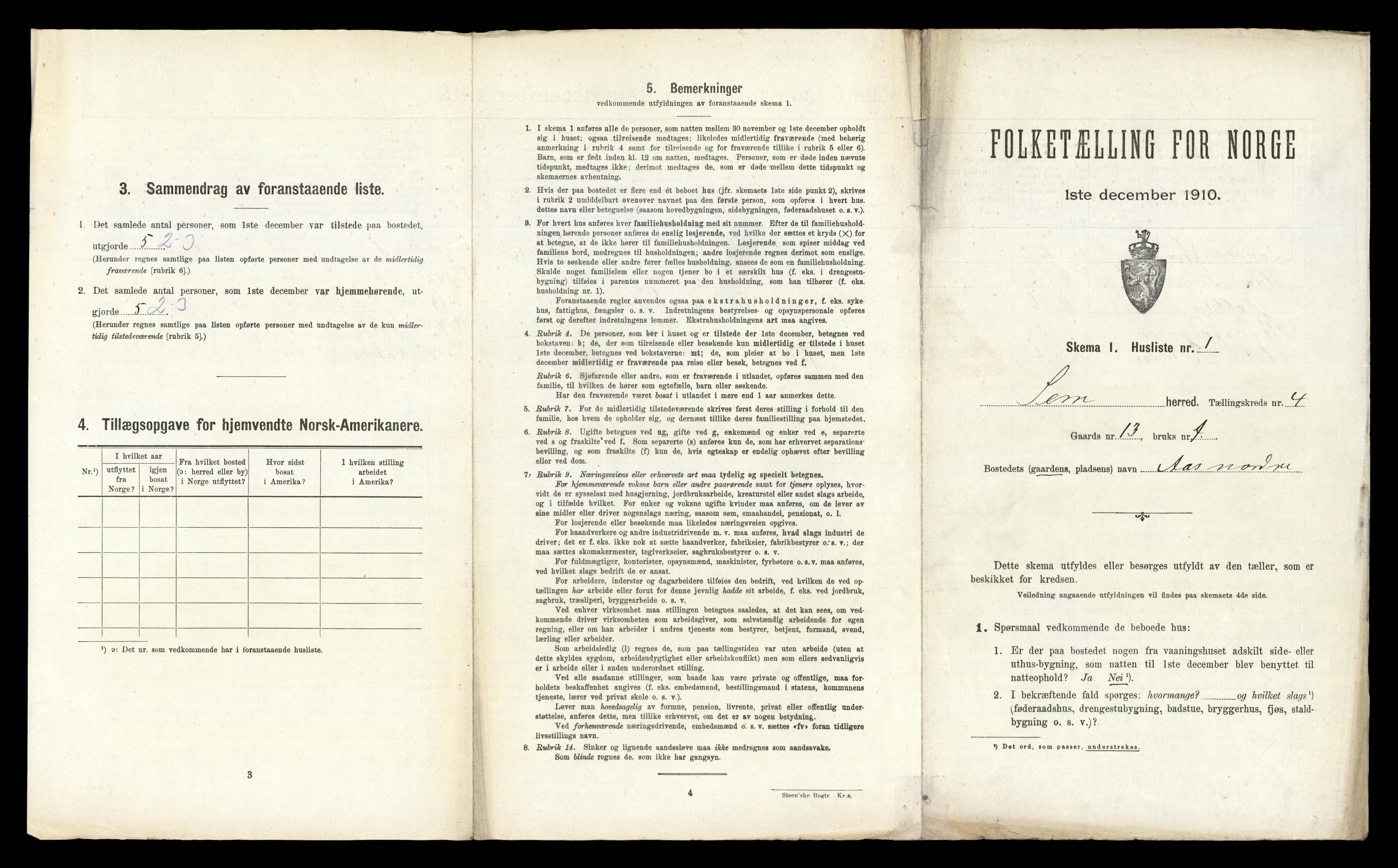 RA, Folketelling 1910 for 0721 Sem herred, 1910, s. 532