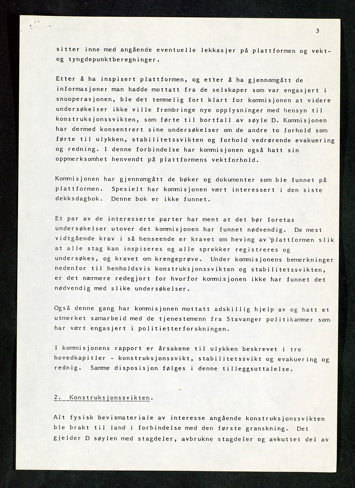 Pa 1503 - Stavanger Drilling AS, AV/SAST-A-101906/Da/L0018: Alexander L. Kielland - Saks- og korrespondansearkiv, 1982-1991, s. 4