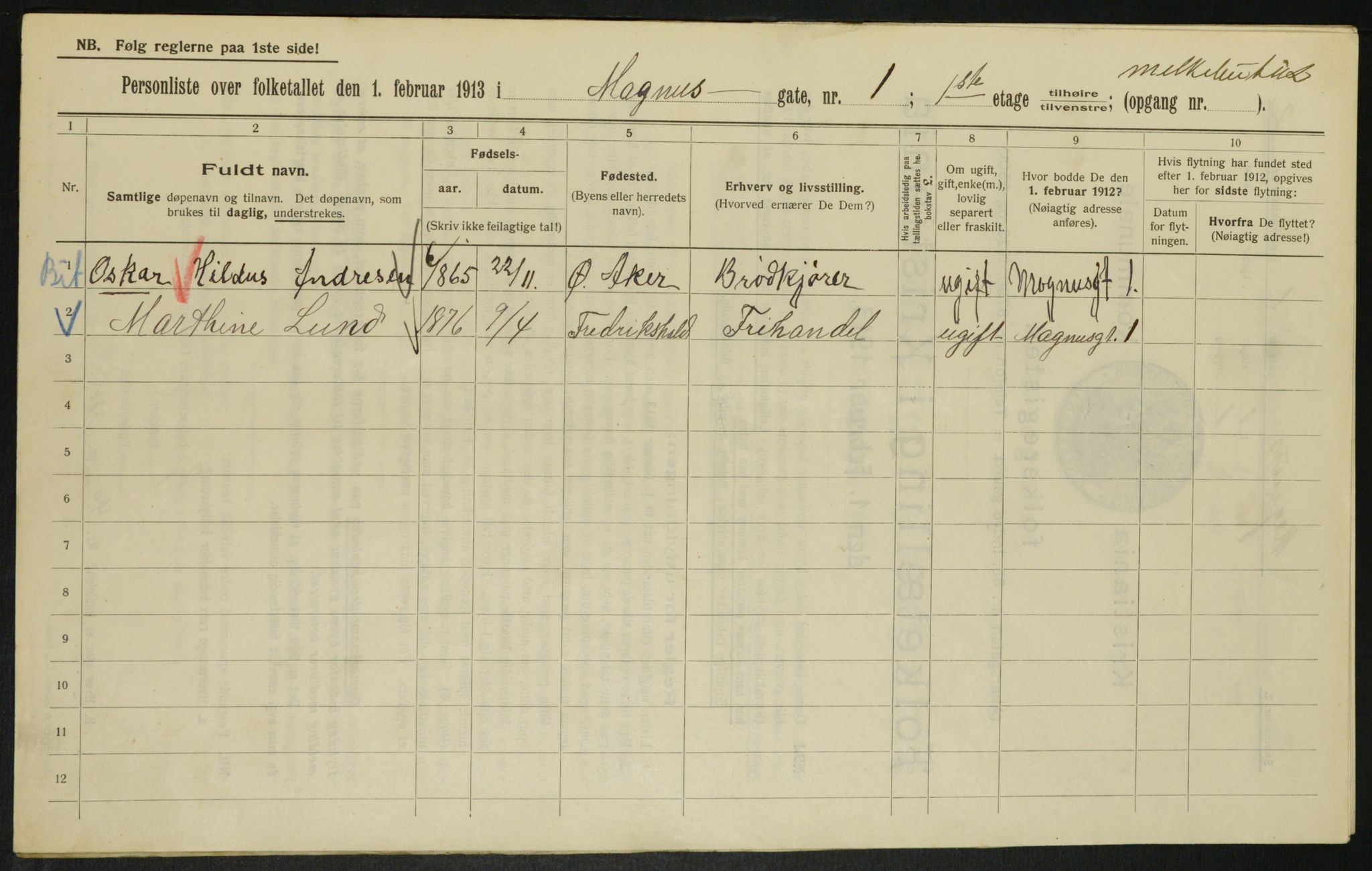 OBA, Kommunal folketelling 1.2.1913 for Kristiania, 1913, s. 59035