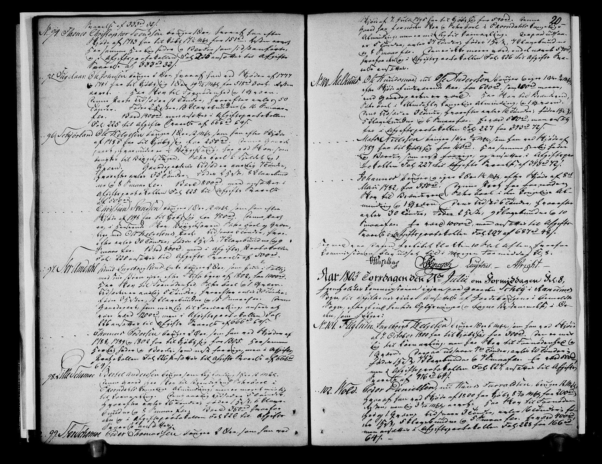 Rentekammeret inntil 1814, Realistisk ordnet avdeling, AV/RA-EA-4070/N/Ne/Nea/L0153: Namdalen fogderi. Deliberasjonsprotokoll, 1803, s. 21
