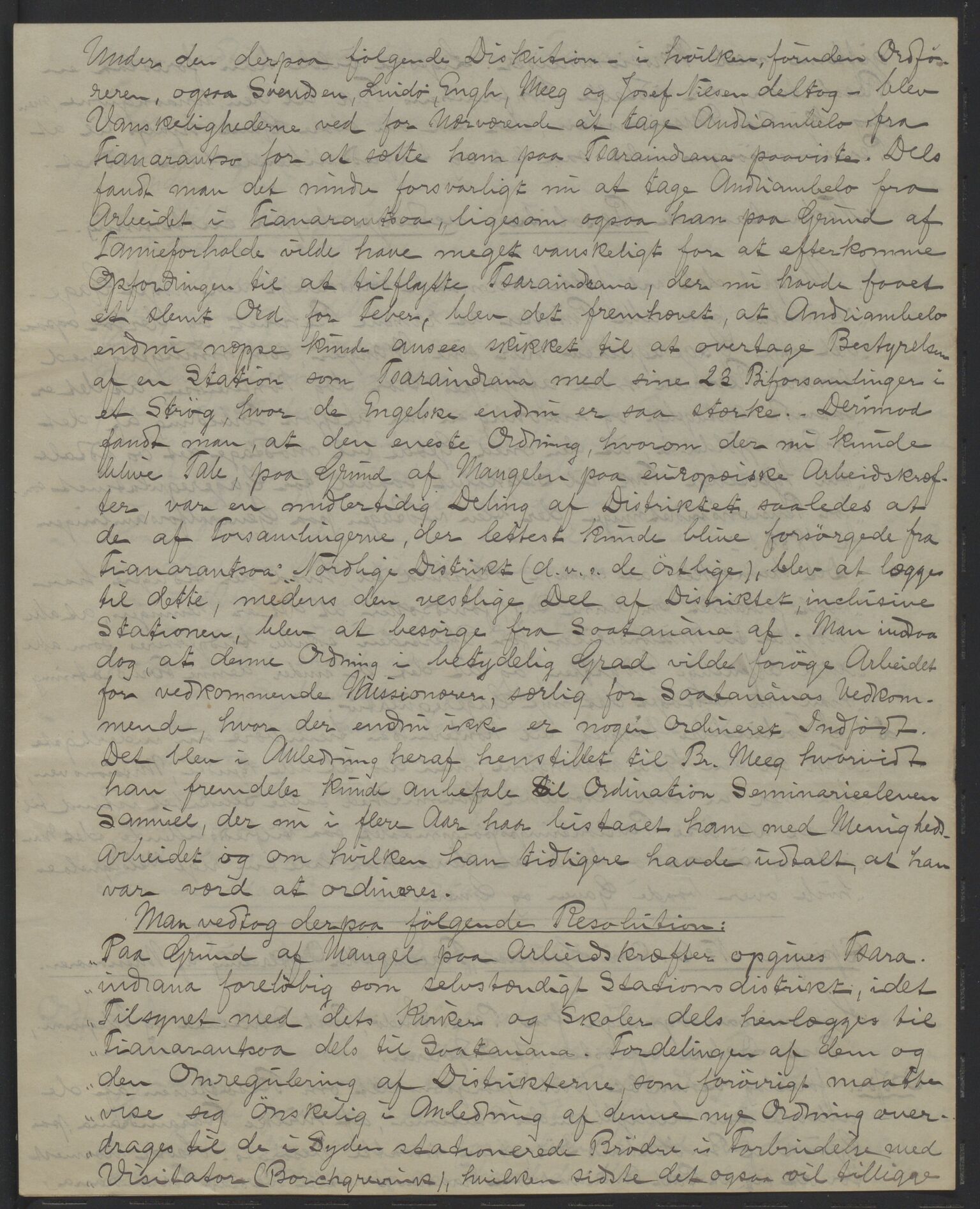 Det Norske Misjonsselskap - hovedadministrasjonen, VID/MA-A-1045/D/Da/Daa/L0036/0011: Konferansereferat og årsberetninger / Konferansereferat fra Madagaskar Innland., 1886