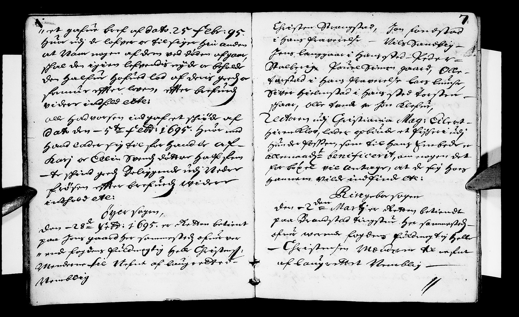 Sorenskriverier i Gudbrandsdalen, AV/SAH-TING-036/G/Gb/Gbb/L0018: Tingbok - Sør-Gudbrandsdal, 1695, s. 6b-7a
