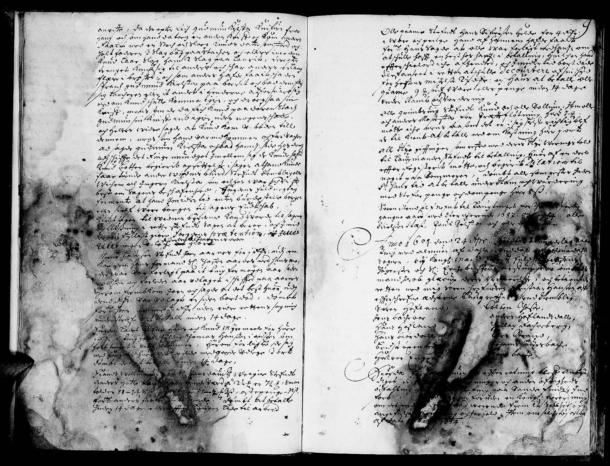 Sunnfjord tingrett, AV/SAB-A-3201/1/F/Fa/Faa/L0004: Tingbok, 1684, s. 8b-9a