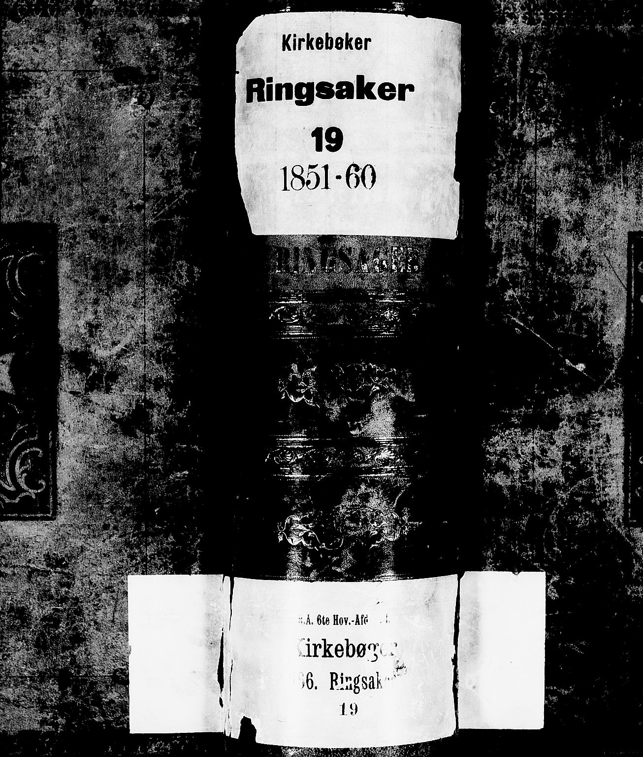 Ringsaker prestekontor, SAH/PREST-014/L/La/L0006: Klokkerbok nr. 6, 1851-1860