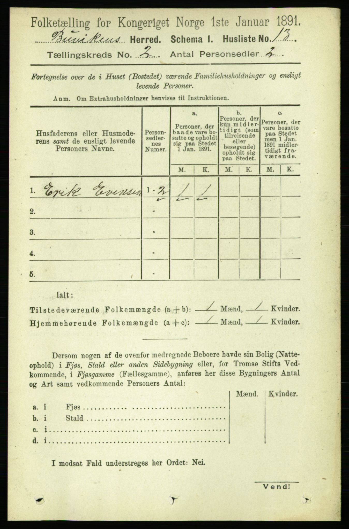 RA, Folketelling 1891 for 1656 Buvik herred, 1891, s. 567