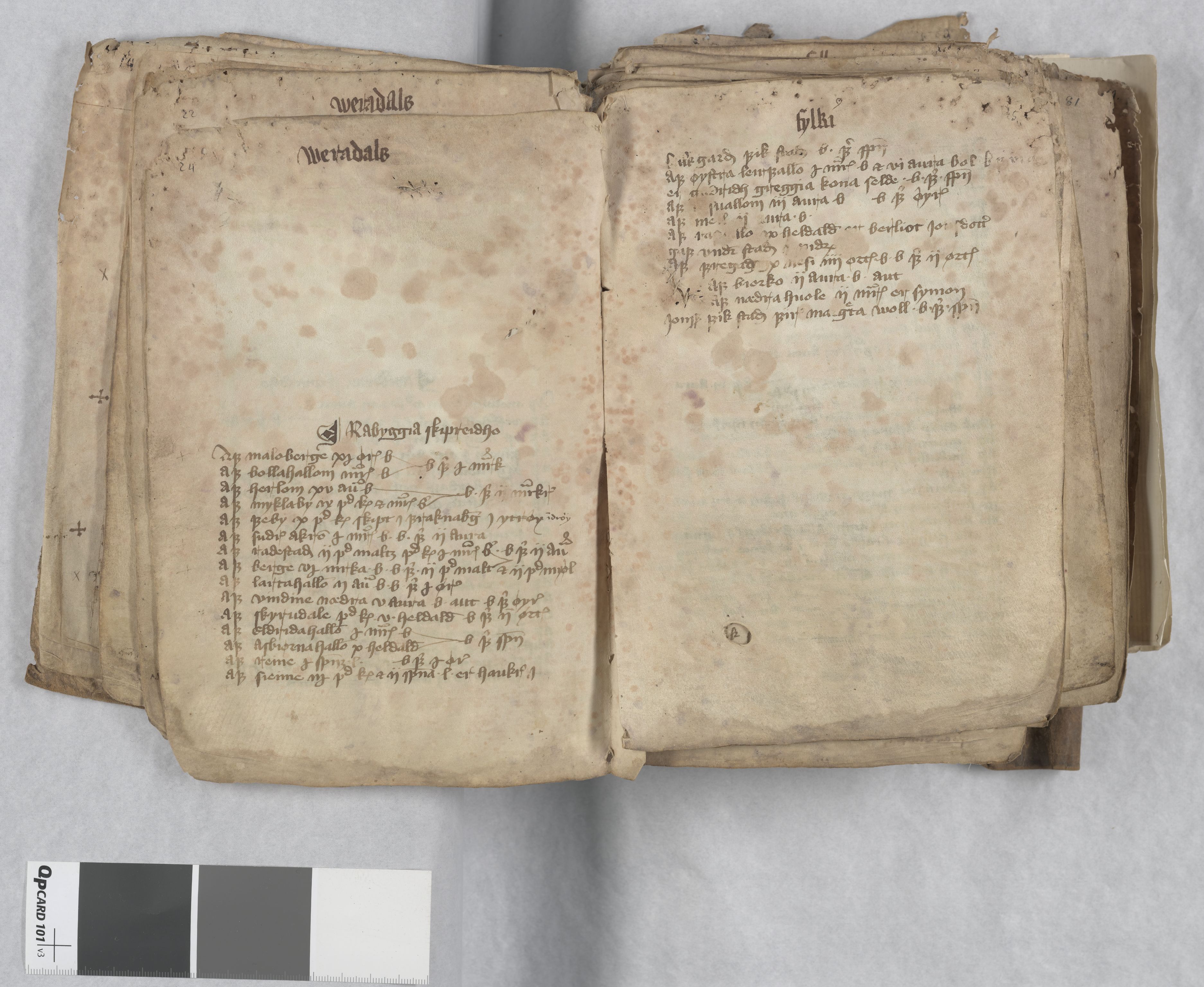 Riksarkivets diplomsamling, AV/RA-EA-5965/F13/F13b/L0013: NRA dipl. München papir, nr. 4292 Aslak Bolts jordebok., 1430-1439, s. 24-25