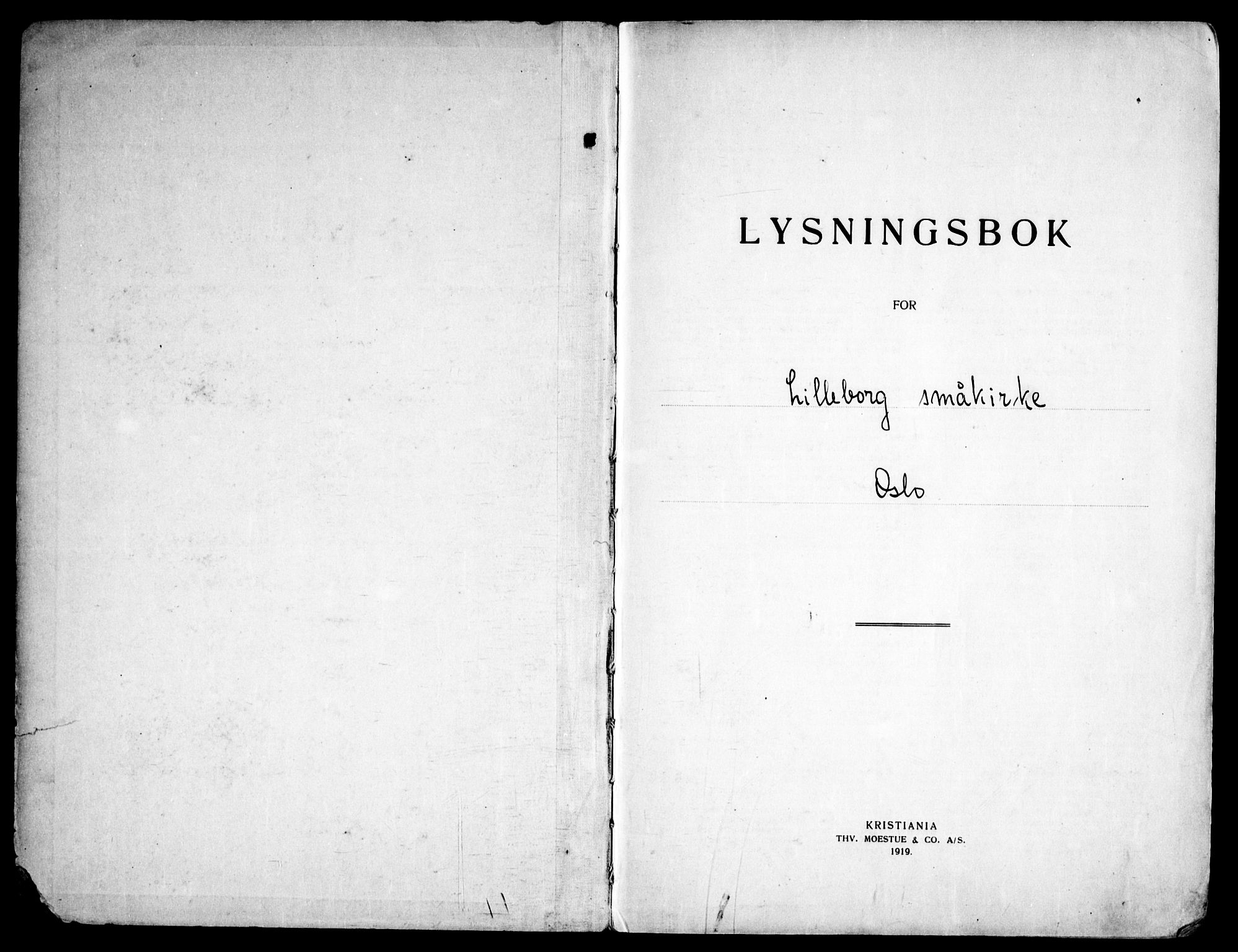 Lilleborg prestekontor Kirkebøker, AV/SAO-A-10343a/H/L0003: Lysningsprotokoll nr. 3, 1940-1960