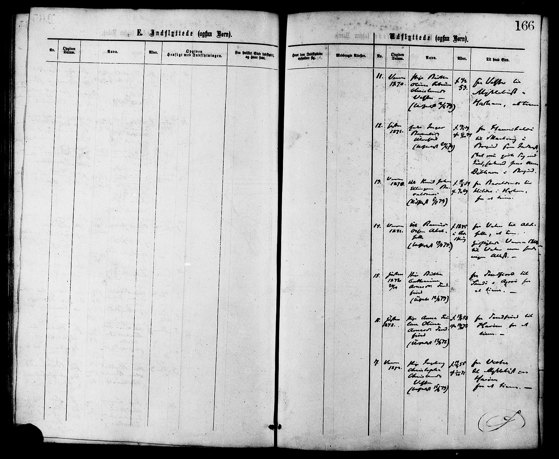 Ministerialprotokoller, klokkerbøker og fødselsregistre - Møre og Romsdal, AV/SAT-A-1454/525/L0373: Ministerialbok nr. 525A03, 1864-1879, s. 166