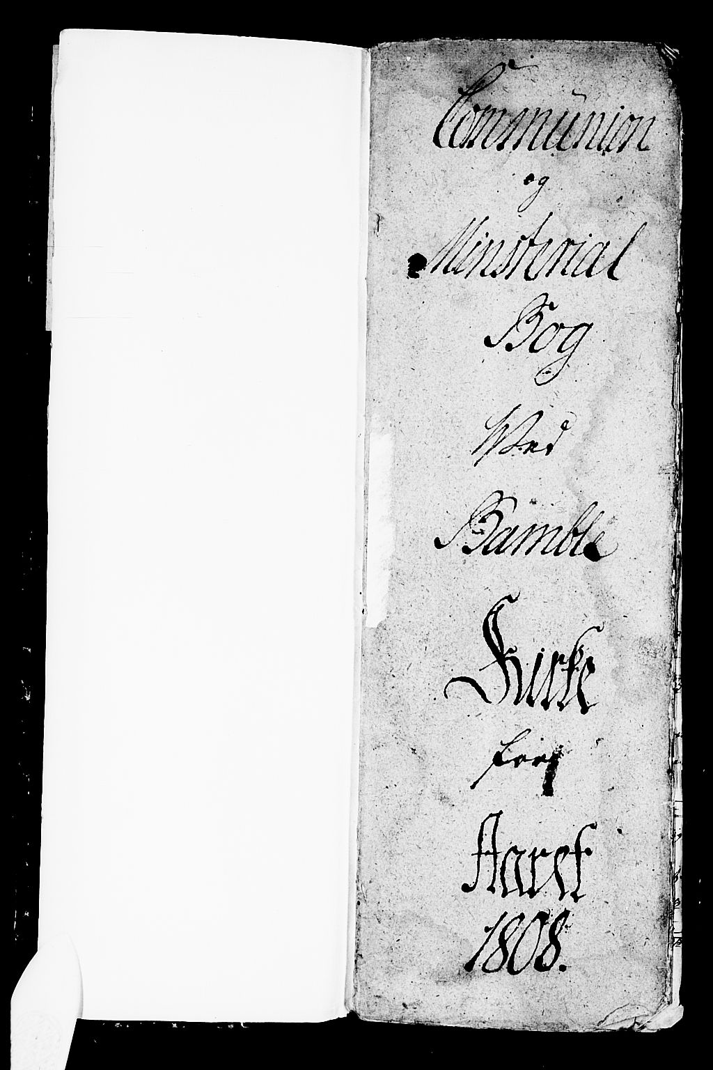 Bamble kirkebøker, AV/SAKO-A-253/G/Ga/L0004: Klokkerbok nr. I 4, 1808-1814