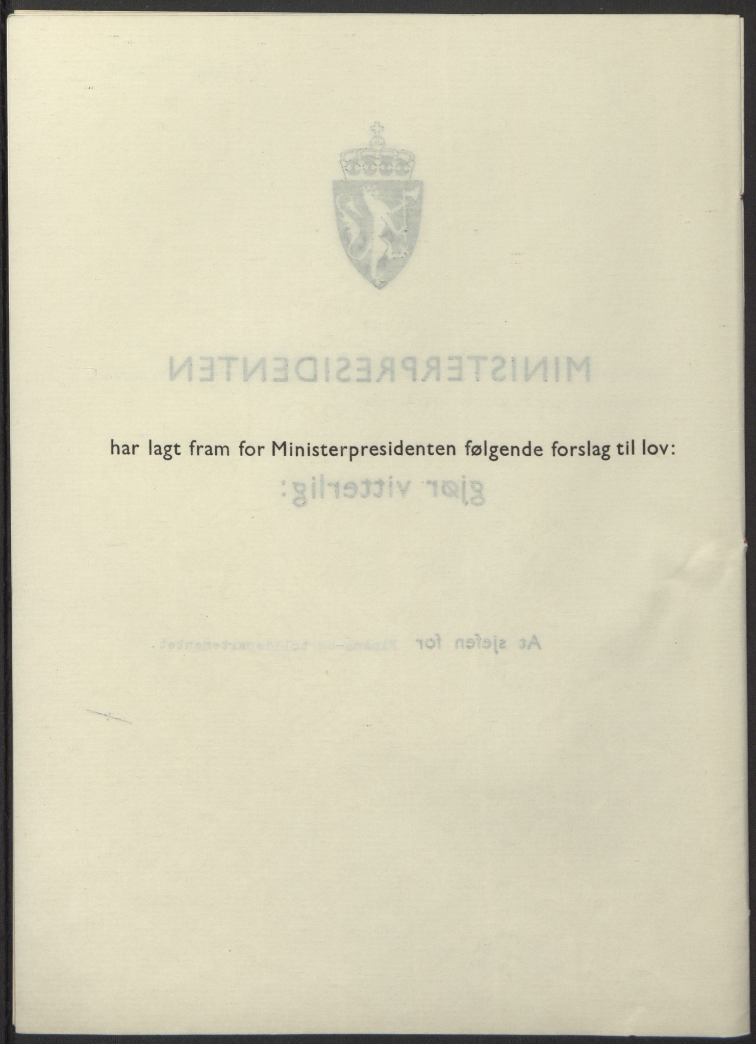 NS-administrasjonen 1940-1945 (Statsrådsekretariatet, de kommisariske statsråder mm), RA/S-4279/D/Db/L0098: Lover II, 1942, s. 40