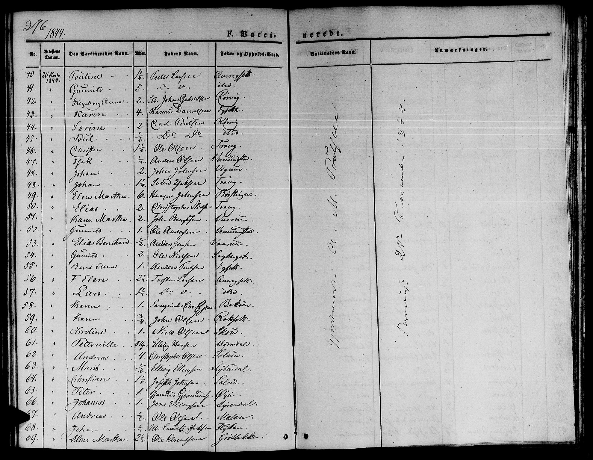 Ministerialprotokoller, klokkerbøker og fødselsregistre - Sør-Trøndelag, SAT/A-1456/646/L0610: Ministerialbok nr. 646A08, 1837-1847, s. 376