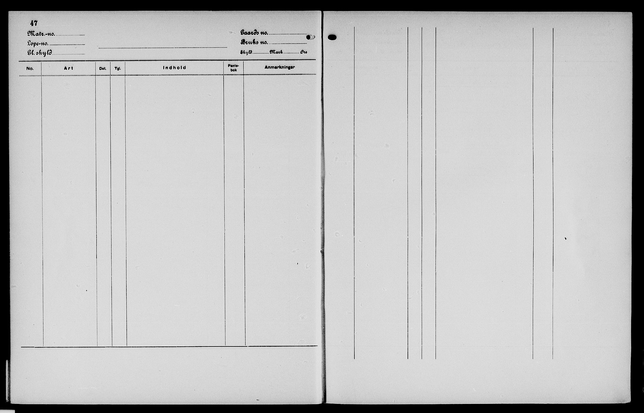 Vinger og Odal sorenskriveri, SAH/TING-022/H/Ha/Hac/Hacc/L0002: Panteregister nr. 3.2, 1923, s. 47