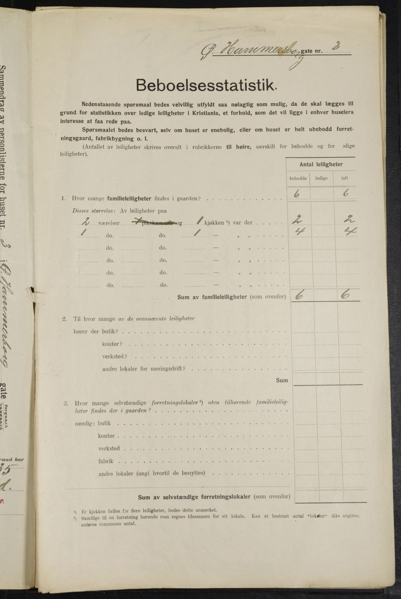 OBA, Kommunal folketelling 1.2.1914 for Kristiania, 1914, s. 130890