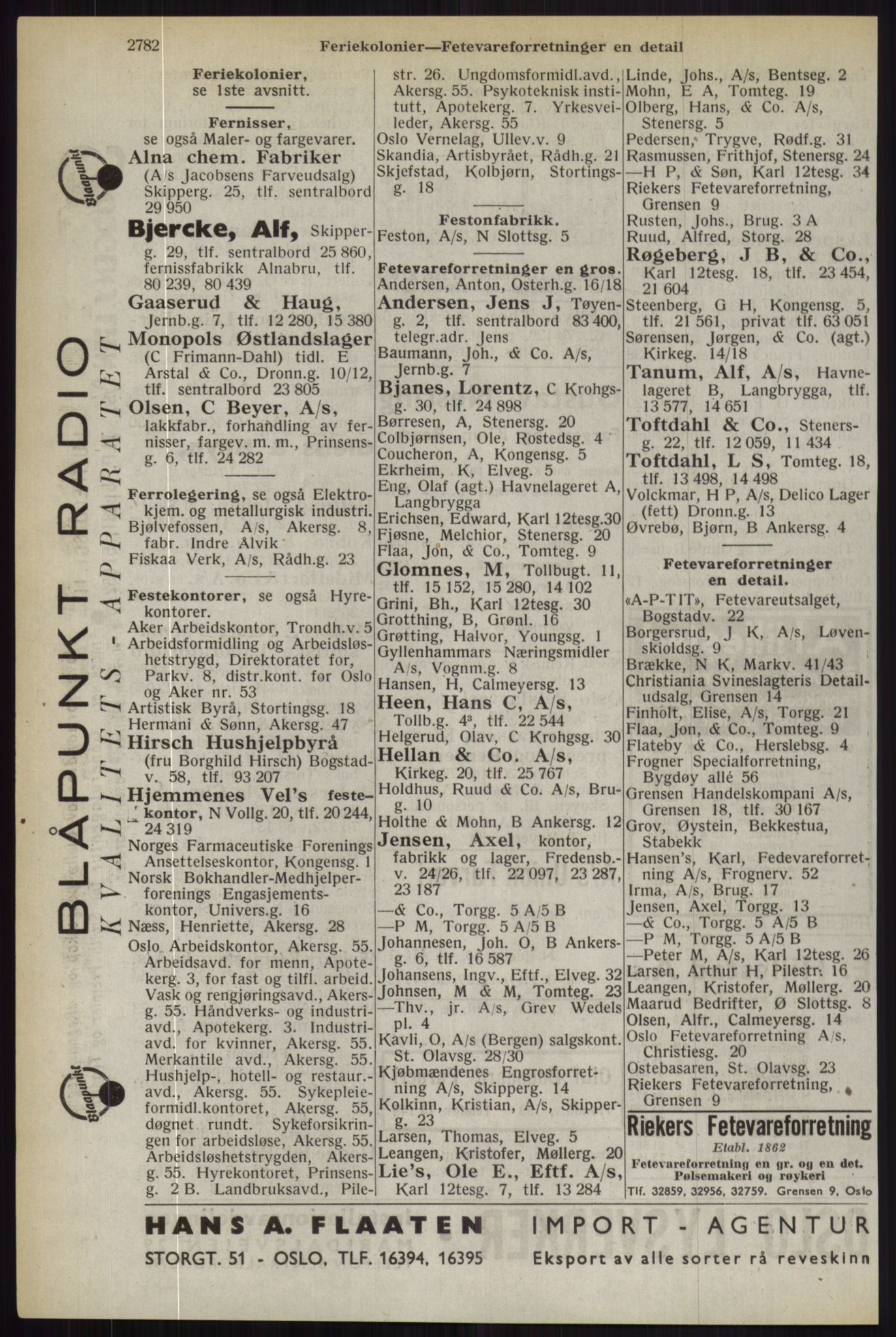 Kristiania/Oslo adressebok, PUBL/-, 1944, s. 2782