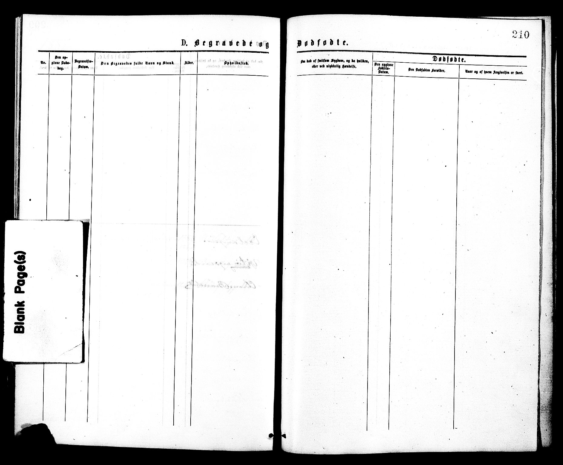 Johannes prestekontor Kirkebøker, SAO/A-10852/F/Fa/L0002: Ministerialbok nr. 2, 1875-1882, s. 210
