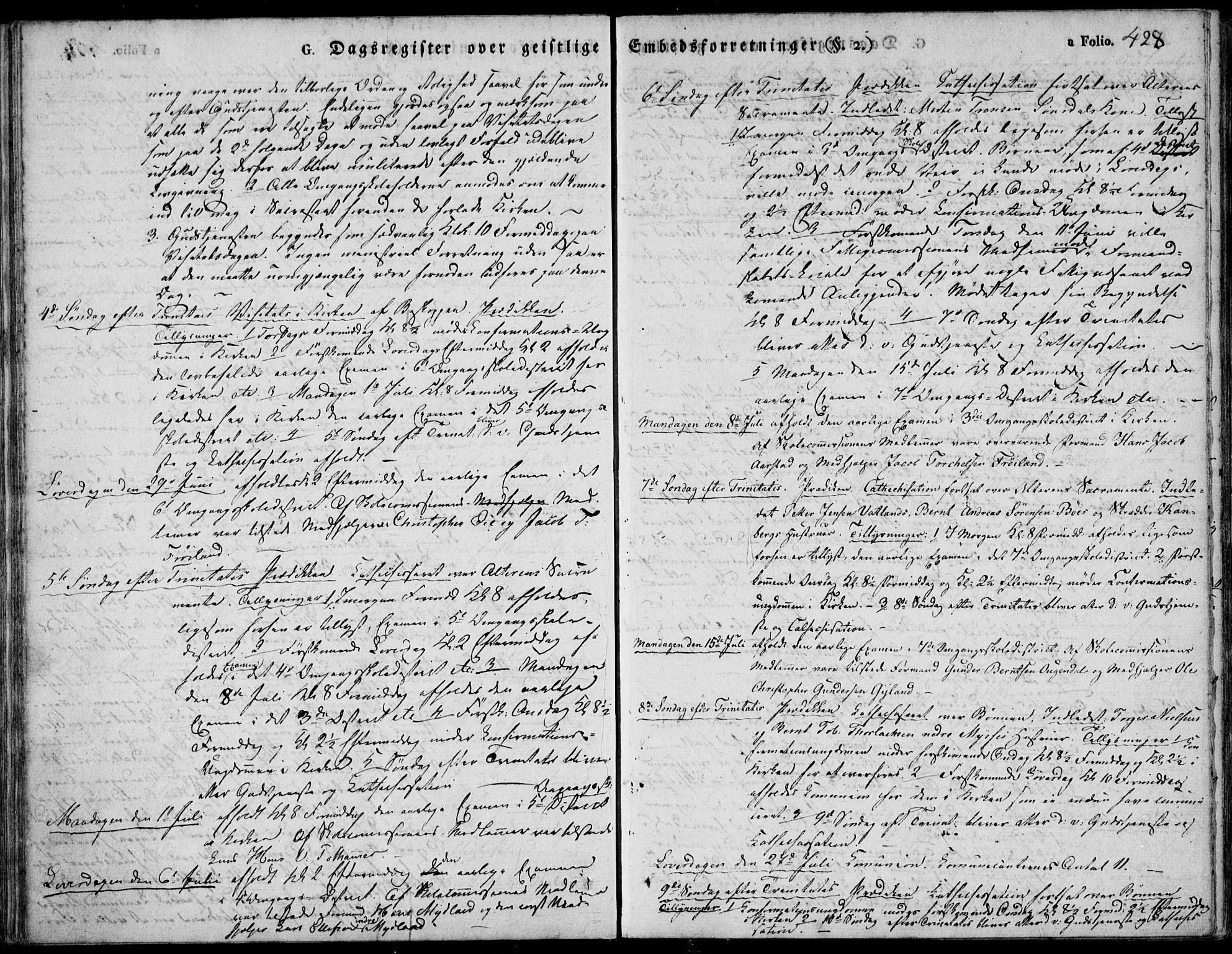 Sokndal sokneprestkontor, AV/SAST-A-101808: Ministerialbok nr. A 7.2, 1826-1842, s. 428