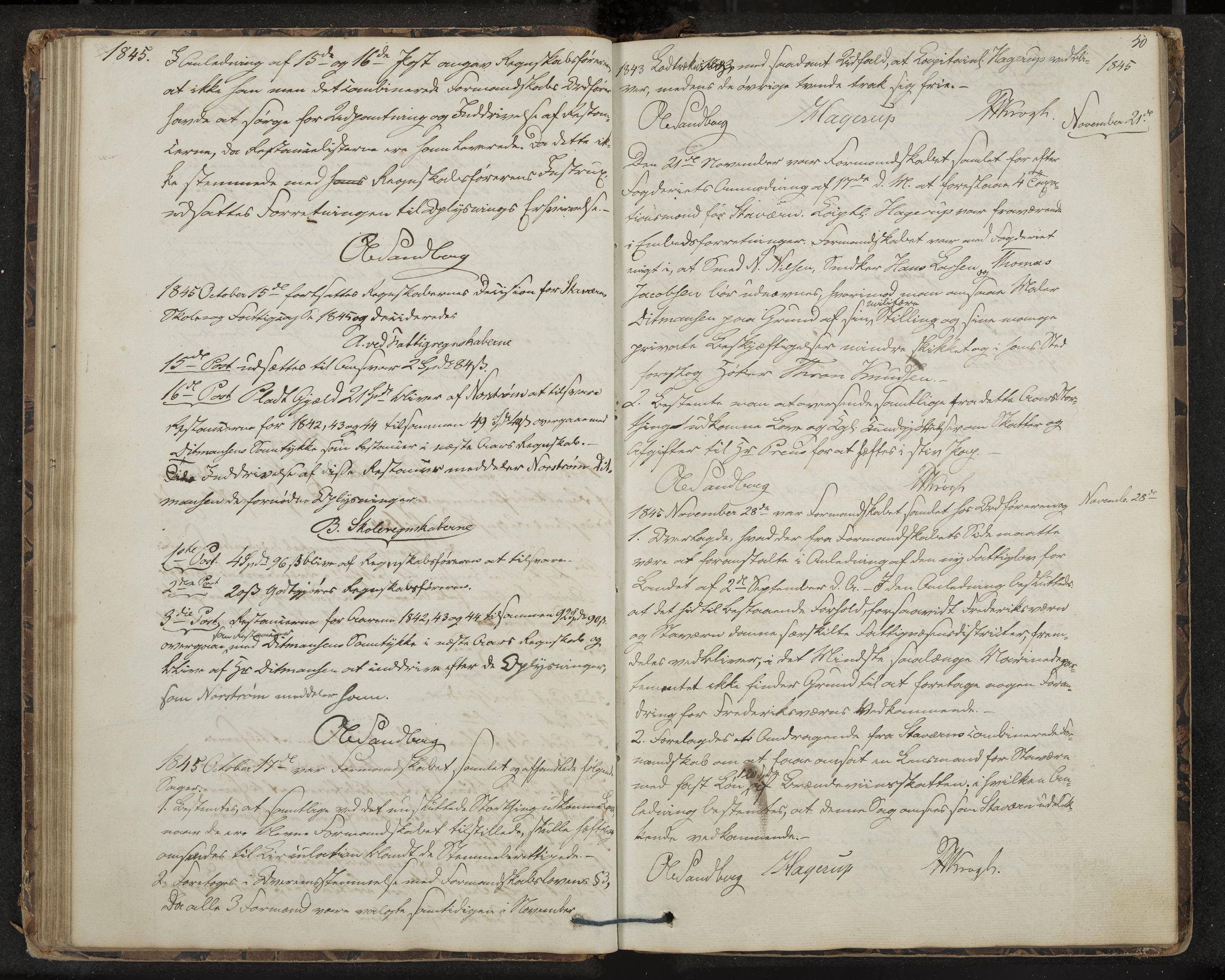 Stavern formannskap og sentraladministrasjon, IKAK/0708021/A/Aa/L0001: Møtebok, 1838-1859, s. 50