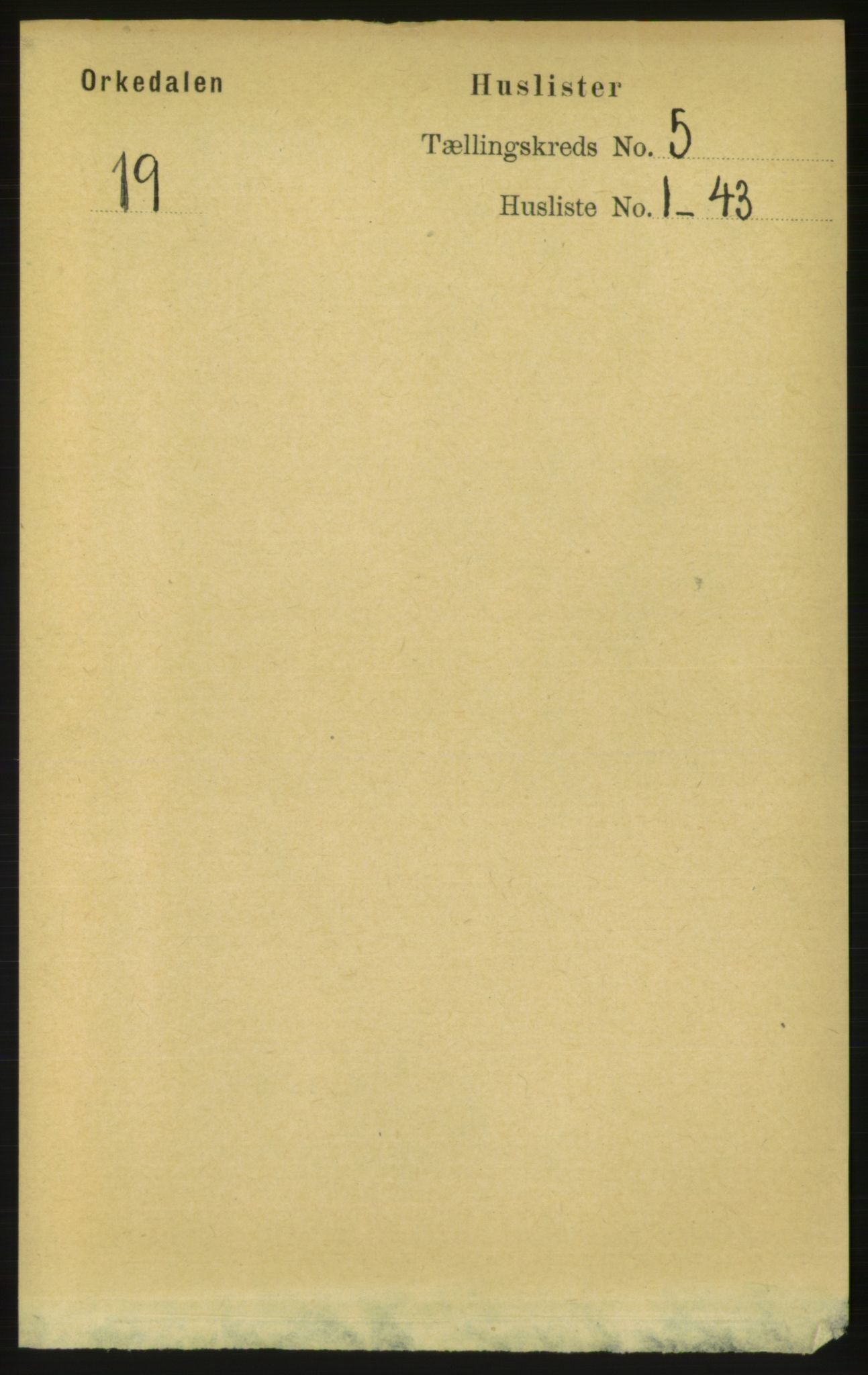 RA, Folketelling 1891 for 1638 Orkdal herred, 1891, s. 2467