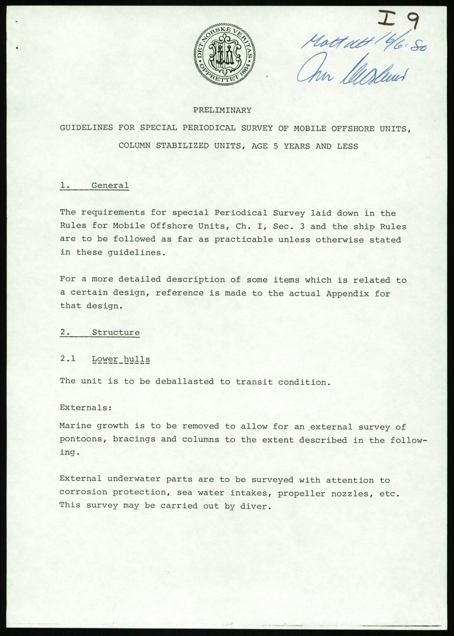 Justisdepartementet, Granskningskommisjonen ved Alexander Kielland-ulykken 27.3.1980, AV/RA-S-1165/D/L0002: I Det norske Veritas (I1-I5, I7-I11, I14-I17, I21-I28, I30-I31)/B Stavanger Drilling A/S (B4), 1980-1981, s. 228