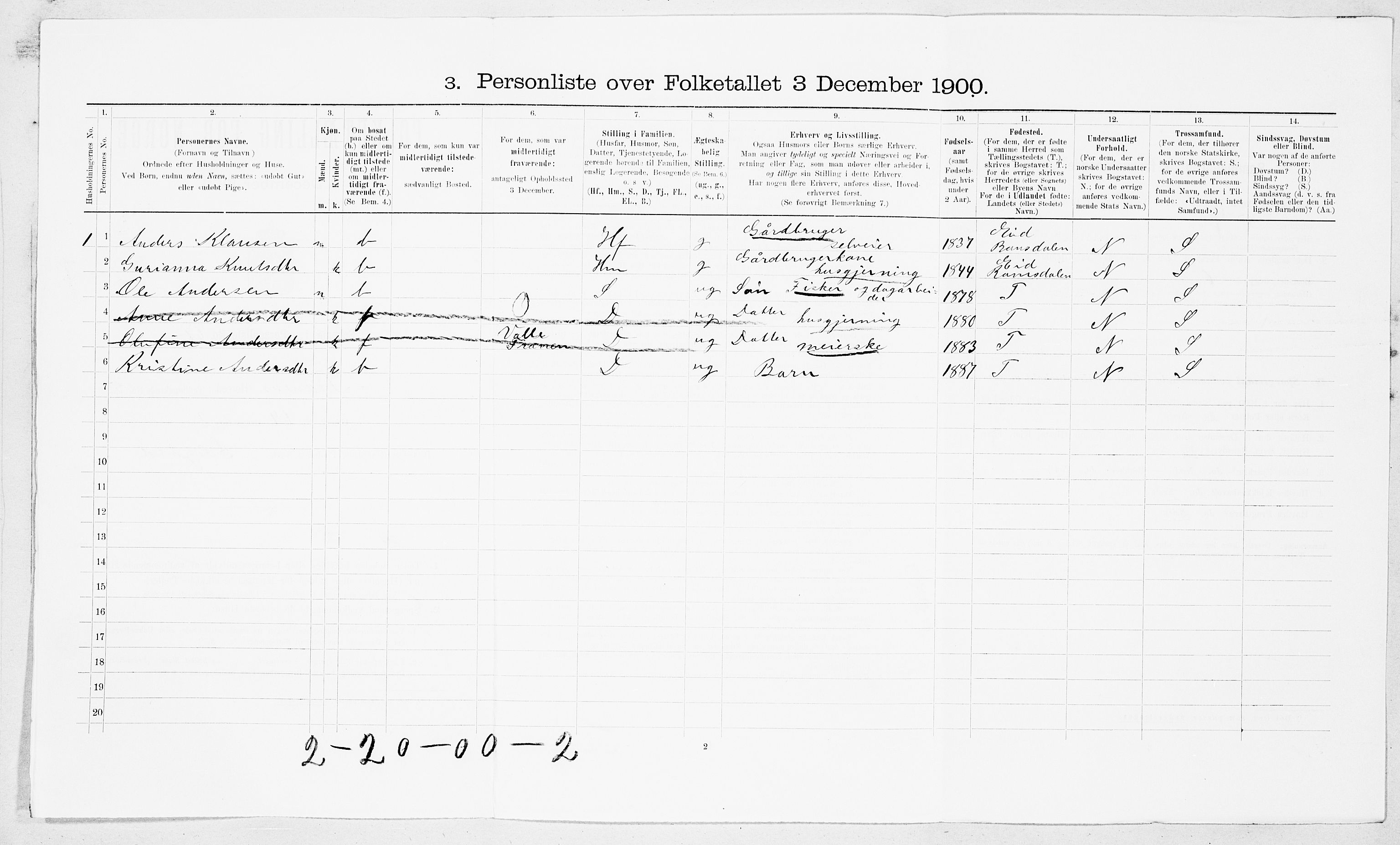 SAT, Folketelling 1900 for 1548 Fræna herred, 1900, s. 824