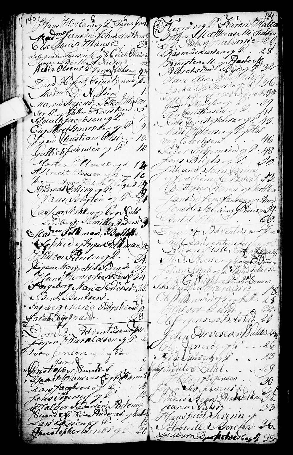 Porsgrunn kirkebøker , SAKO/A-104/G/Ga/L0001: Klokkerbok nr. I 1, 1766-1790, s. 140-141