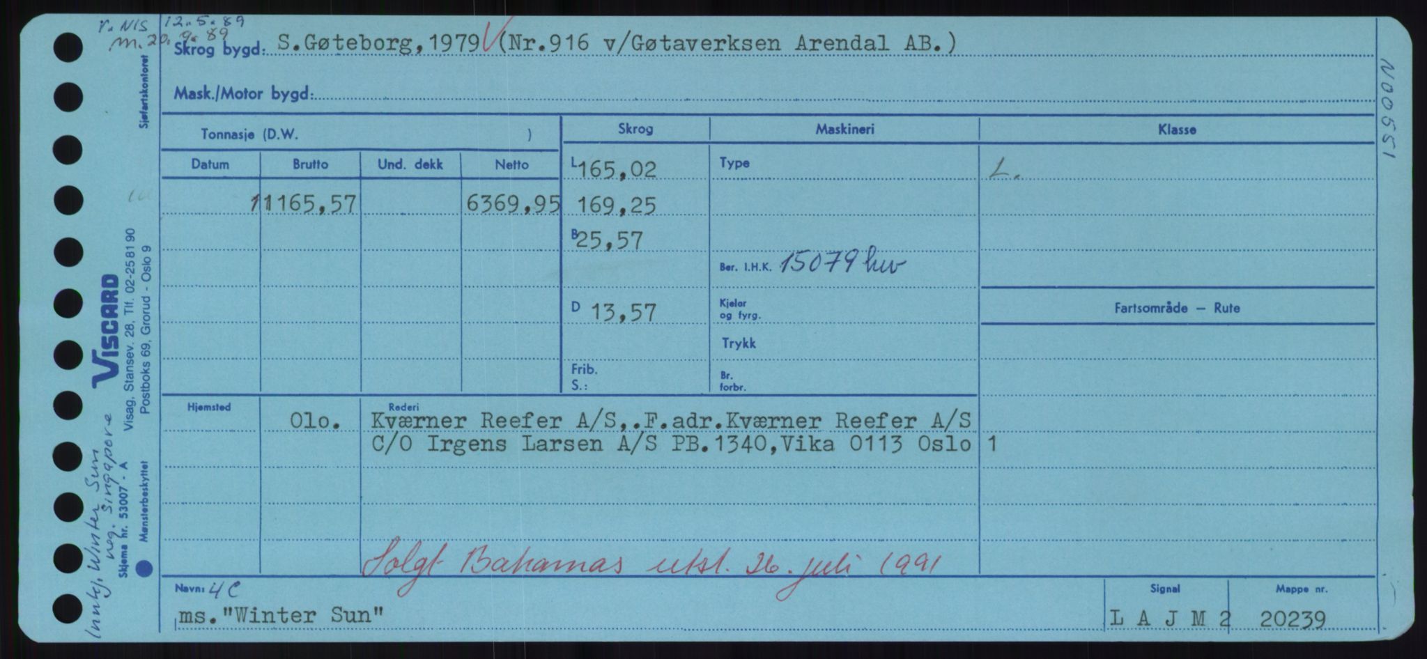 Sjøfartsdirektoratet med forløpere, Skipsmålingen, RA/S-1627/H/Hd/L0041: Fartøy, Vi-Ås, s. 427