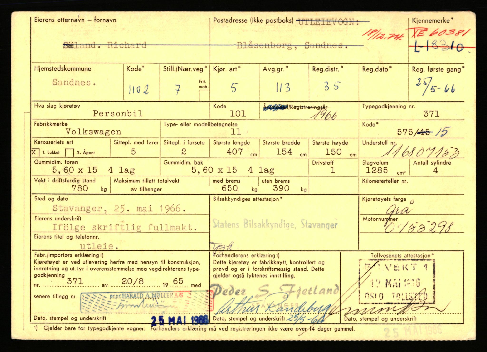 Stavanger trafikkstasjon, AV/SAST-A-101942/0/F/L0033: L-18150 - L-18599, 1930-1971, s. 877