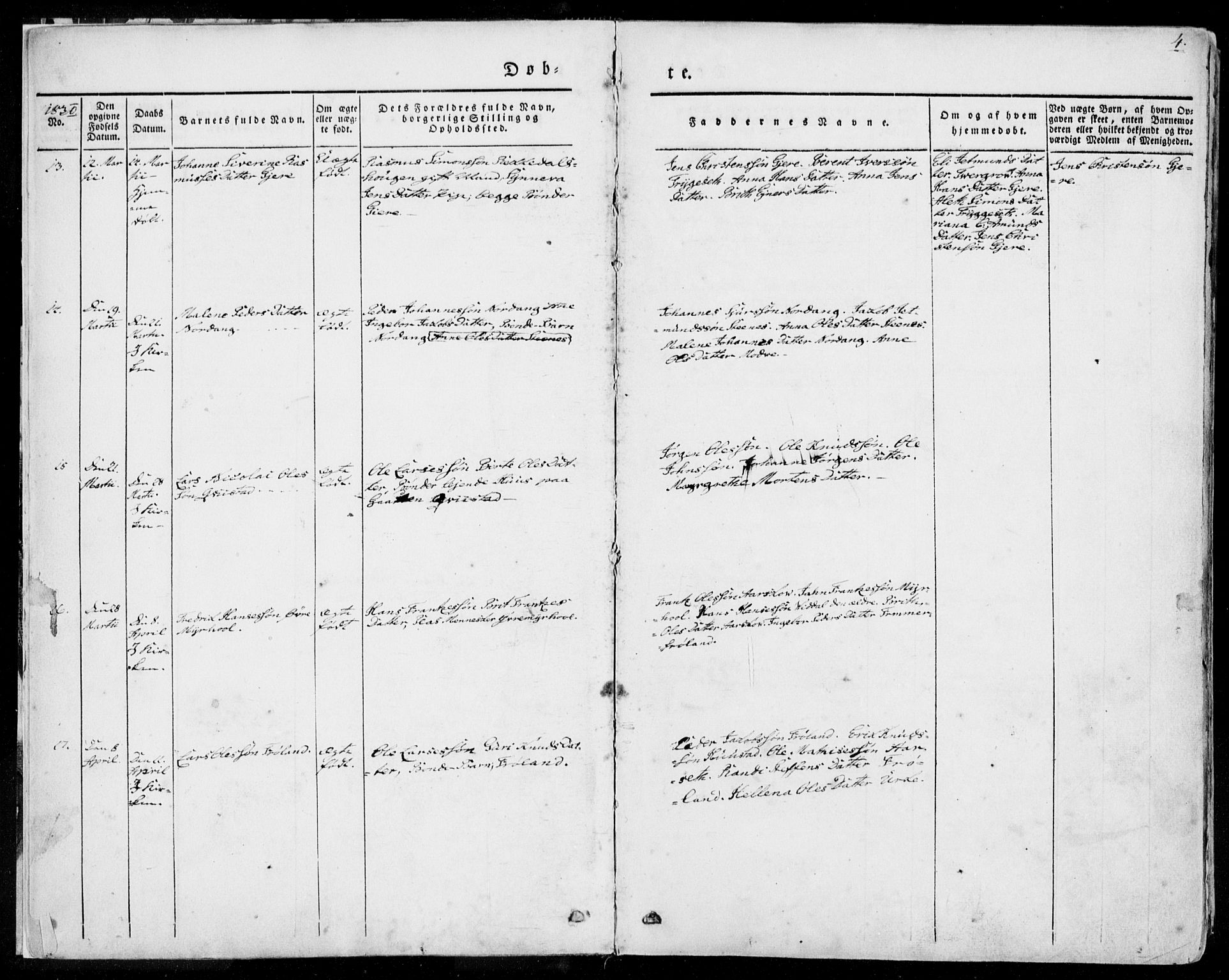 Ministerialprotokoller, klokkerbøker og fødselsregistre - Møre og Romsdal, AV/SAT-A-1454/515/L0208: Ministerialbok nr. 515A04, 1830-1846, s. 4