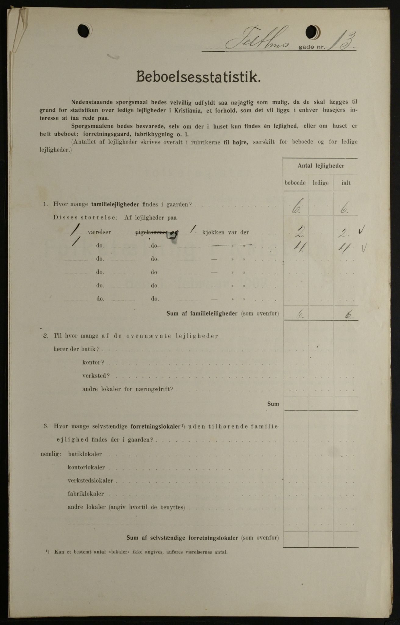 OBA, Kommunal folketelling 1.2.1908 for Kristiania kjøpstad, 1908, s. 96747