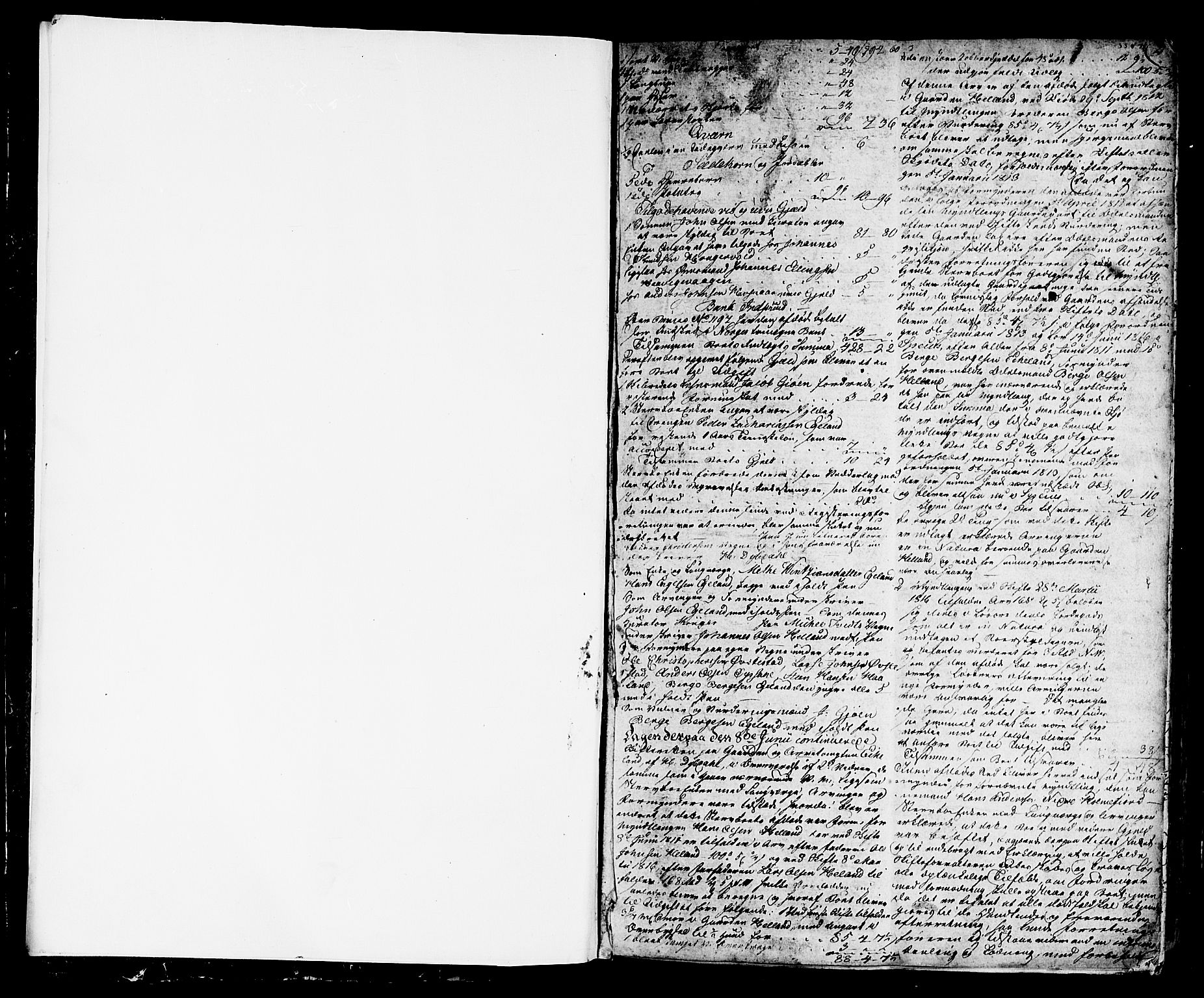 Sunnhordland sorenskrivar, SAB/A-2401/1/H/Ha/Haa/L0014: Skifteprotokollar. Register i protokoll, 1819-1826, s. 0b-1a