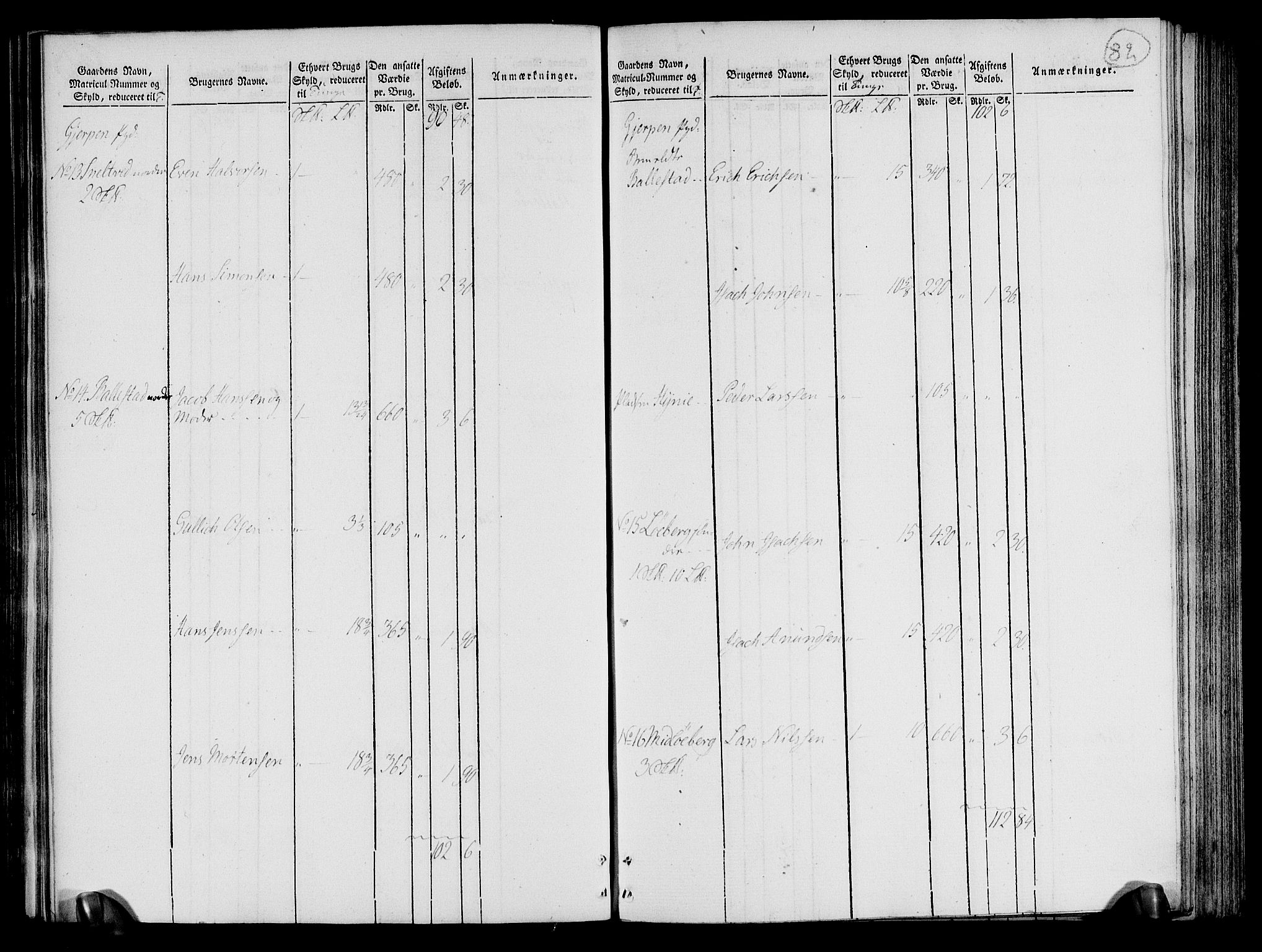 Rentekammeret inntil 1814, Realistisk ordnet avdeling, RA/EA-4070/N/Ne/Nea/L0072: Nedre Telemarken og Bamble fogderi. Oppebørselsregister, 1803, s. 83