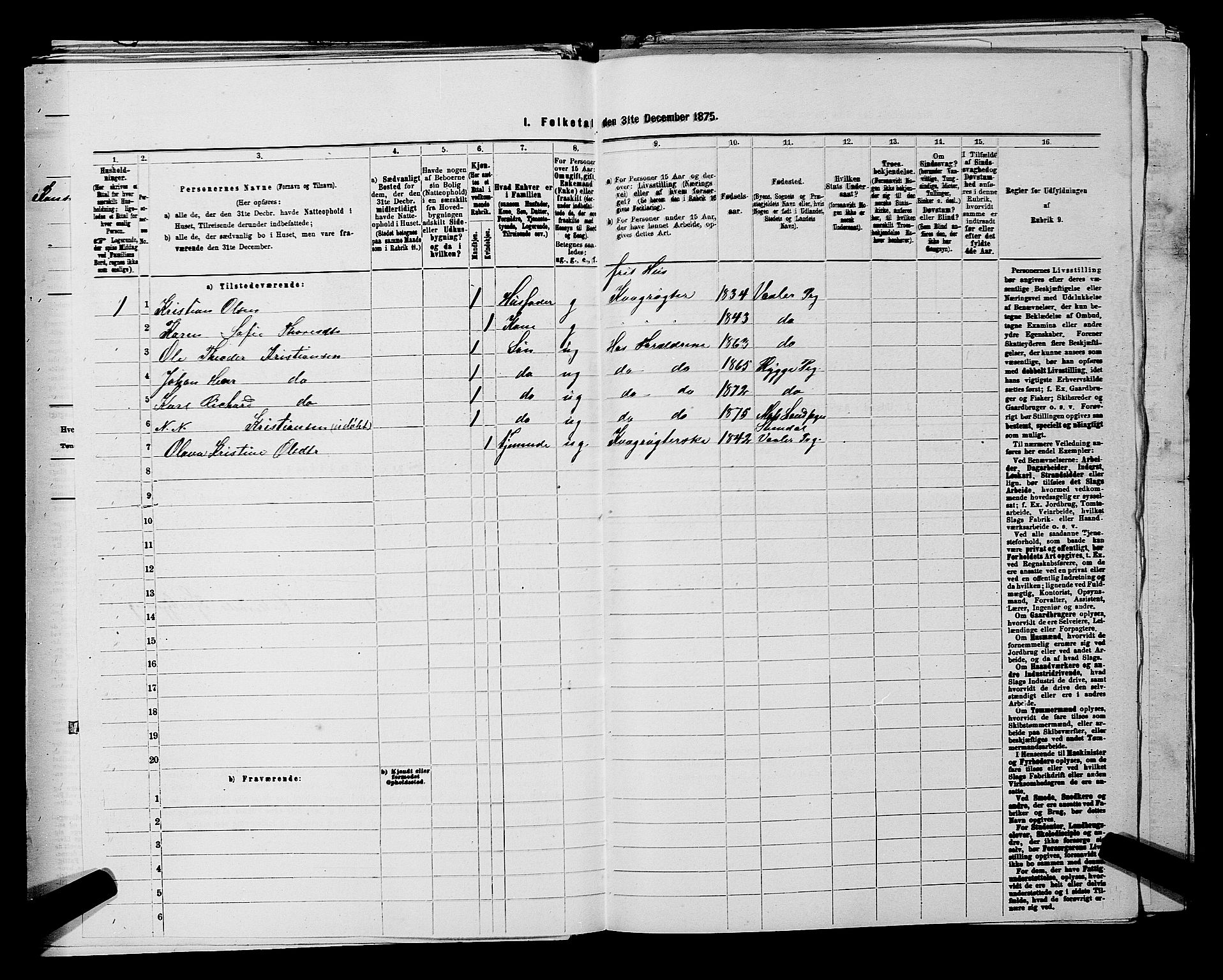 RA, Folketelling 1875 for 0194L Moss prestegjeld, Moss landsokn, 1875, s. 204