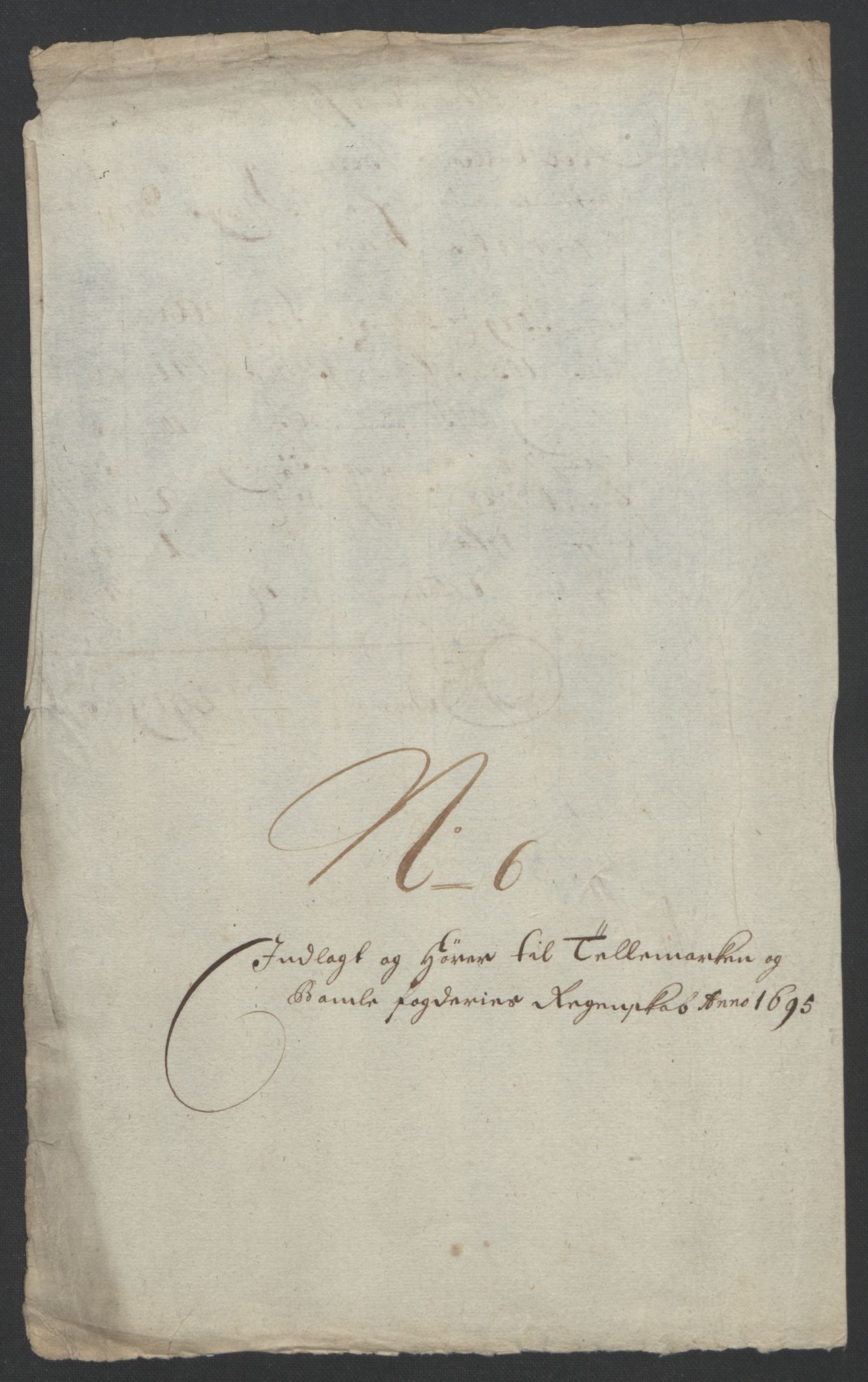 Rentekammeret inntil 1814, Reviderte regnskaper, Fogderegnskap, RA/EA-4092/R36/L2093: Fogderegnskap Øvre og Nedre Telemark og Bamble, 1695, s. 290