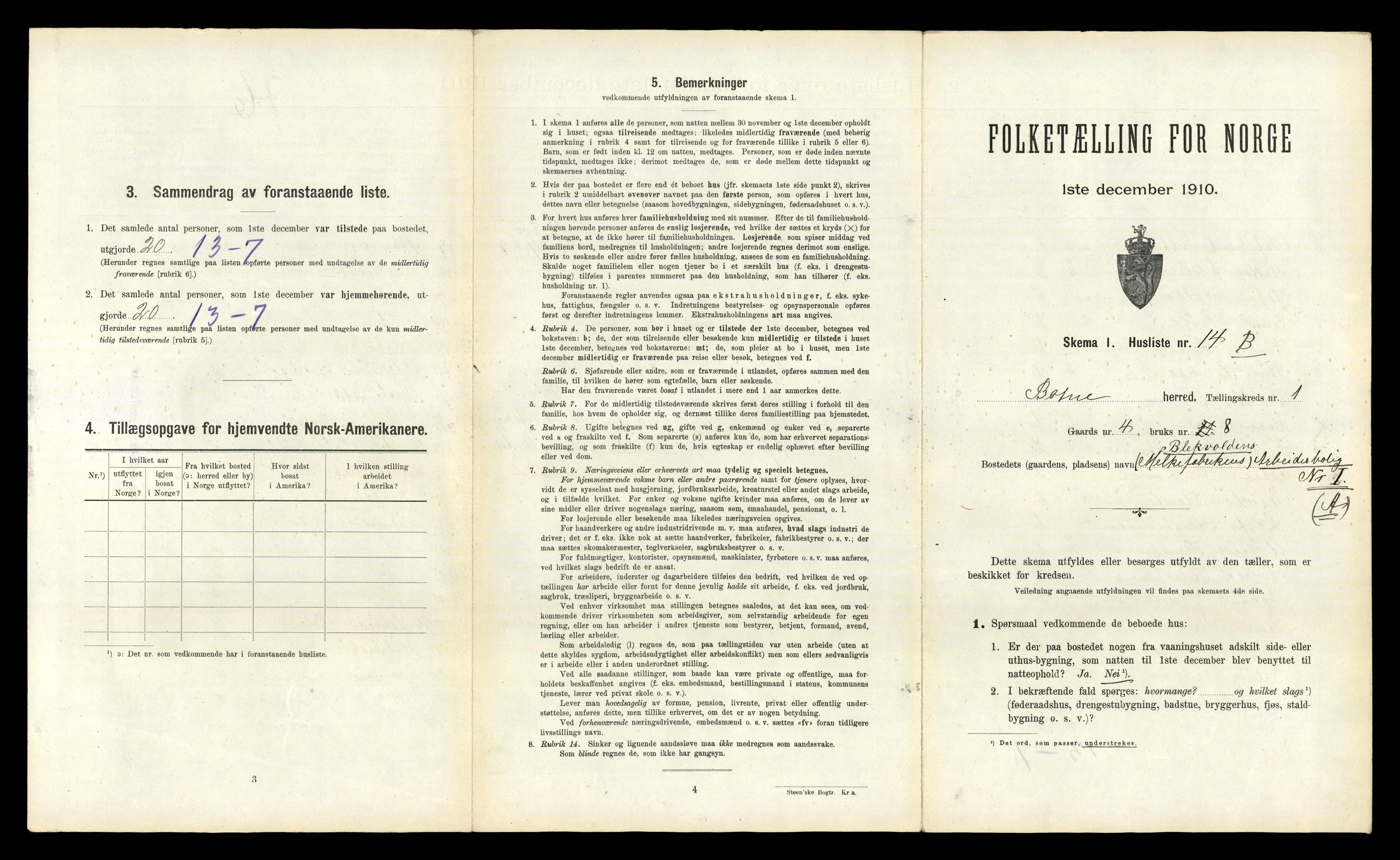 RA, Folketelling 1910 for 0715 Botne herred, 1910, s. 54