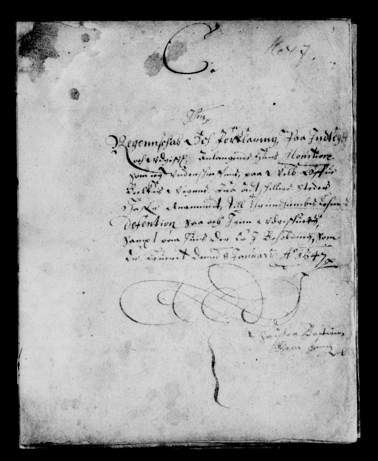 Rentekammeret inntil 1814, Reviderte regnskaper, Lensregnskaper, AV/RA-EA-5023/R/Rb/Rbw/L0089: Trondheim len, 1642-1647