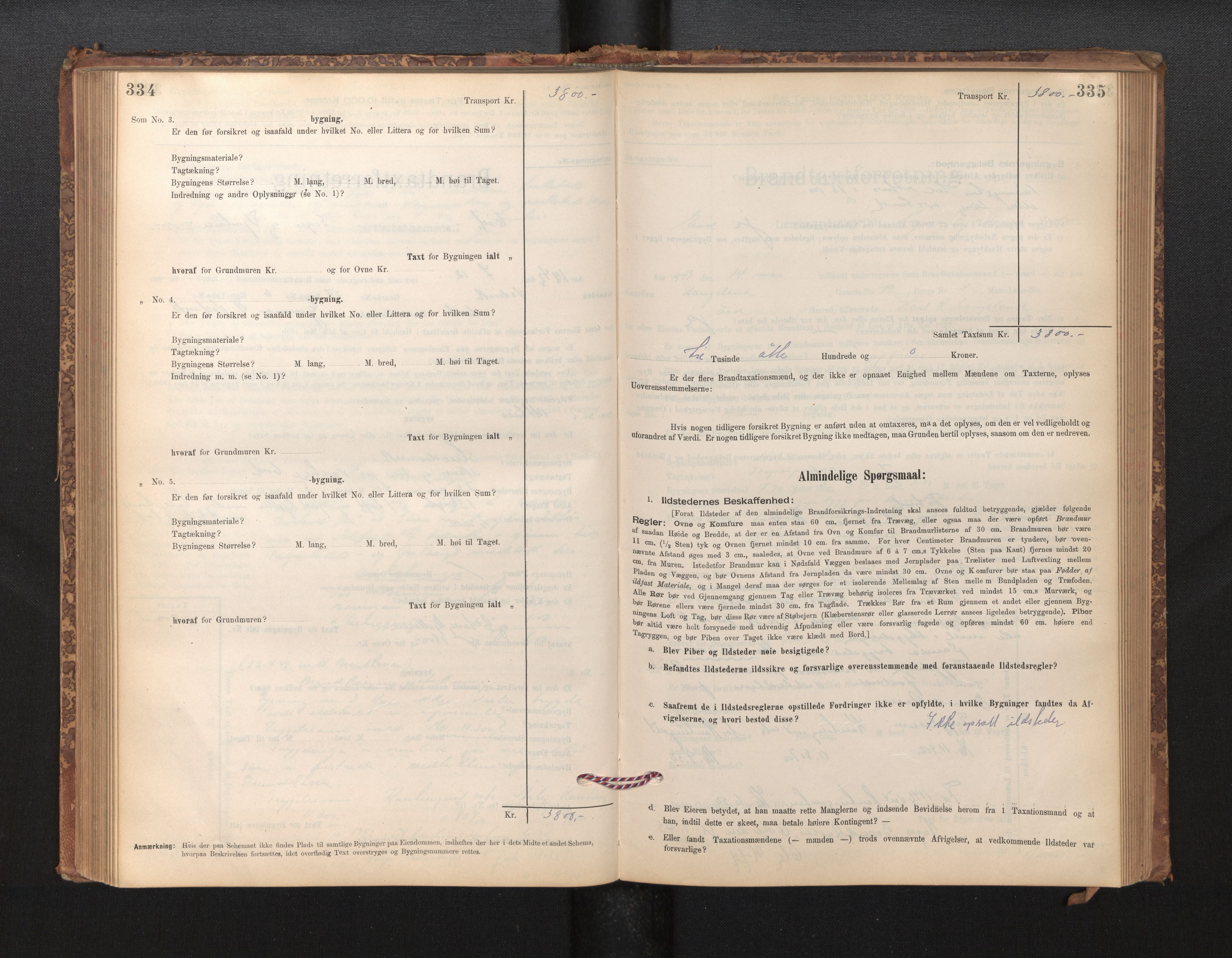 Lensmannen i Eid, SAB/A-27001/0012/L0007: Branntakstprotokoll, skjematakst, 1896-1929, s. 334-335