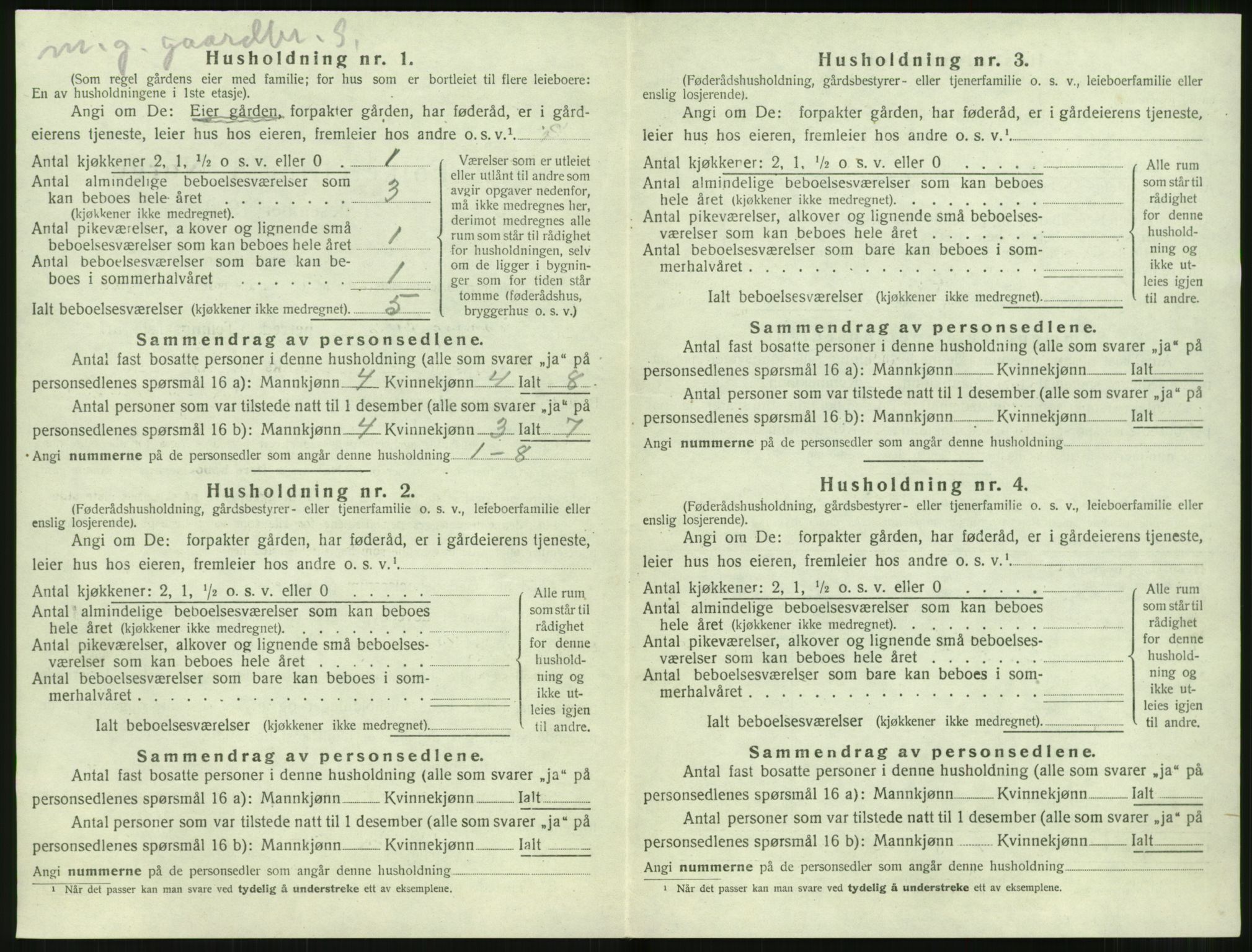 SAT, Folketelling 1920 for 1523 Sunnylven herred, 1920, s. 331