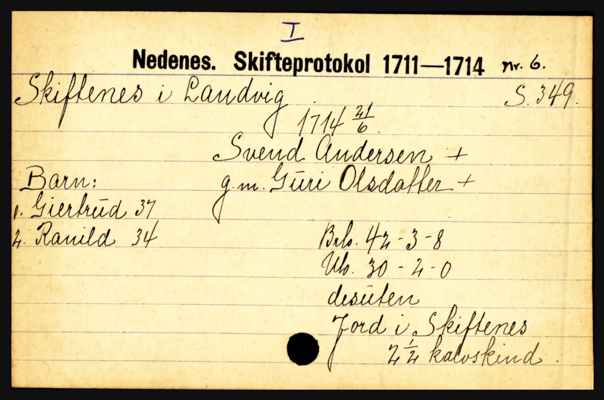 Nedenes sorenskriveri før 1824, AV/SAK-1221-0007/H, s. 26745