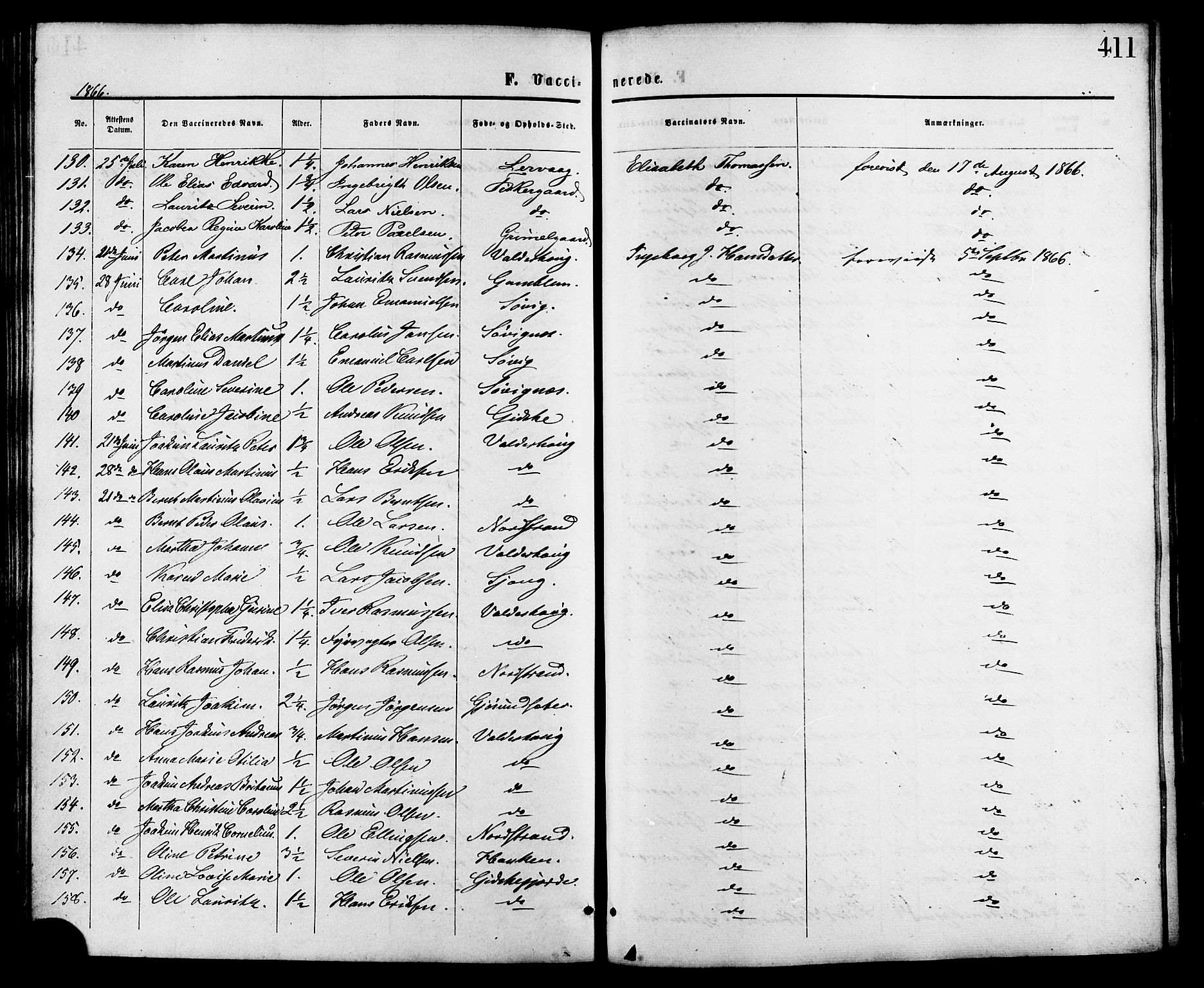 Ministerialprotokoller, klokkerbøker og fødselsregistre - Møre og Romsdal, AV/SAT-A-1454/528/L0399: Ministerialbok nr. 528A10, 1864-1879, s. 411