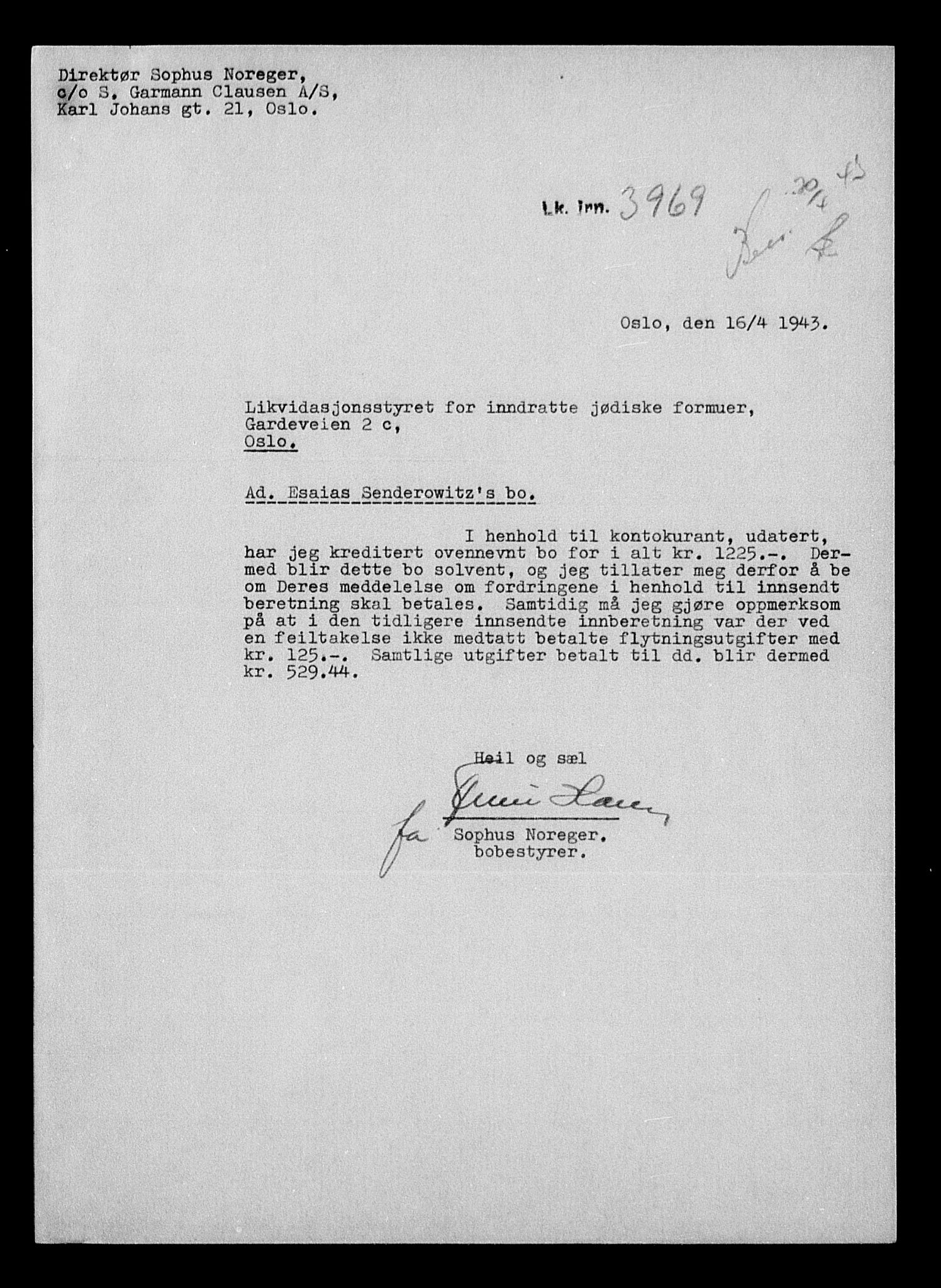 Justisdepartementet, Tilbakeføringskontoret for inndratte formuer, RA/S-1564/H/Hc/Hcc/L0981: --, 1945-1947, s. 330