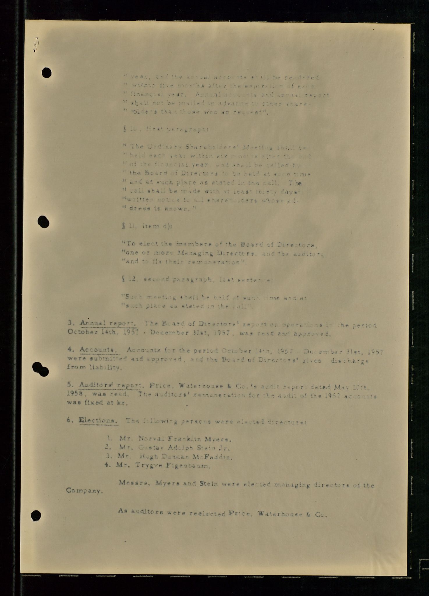PA 1537 - A/S Essoraffineriet Norge, SAST/A-101957/A/Aa/L0002/0001: Styremøter / Shareholder meetings, Board meeting minutes, 1957-1961, s. 38
