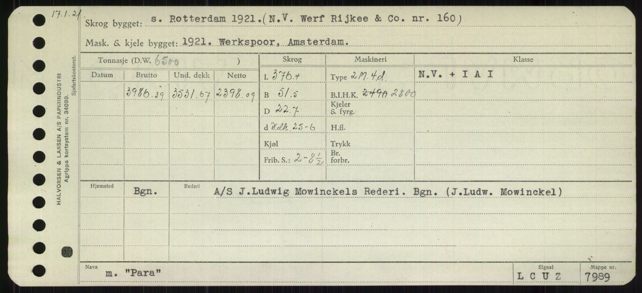 Sjøfartsdirektoratet med forløpere, Skipsmålingen, RA/S-1627/H/Hb/L0004: Fartøy, O-S, s. 67