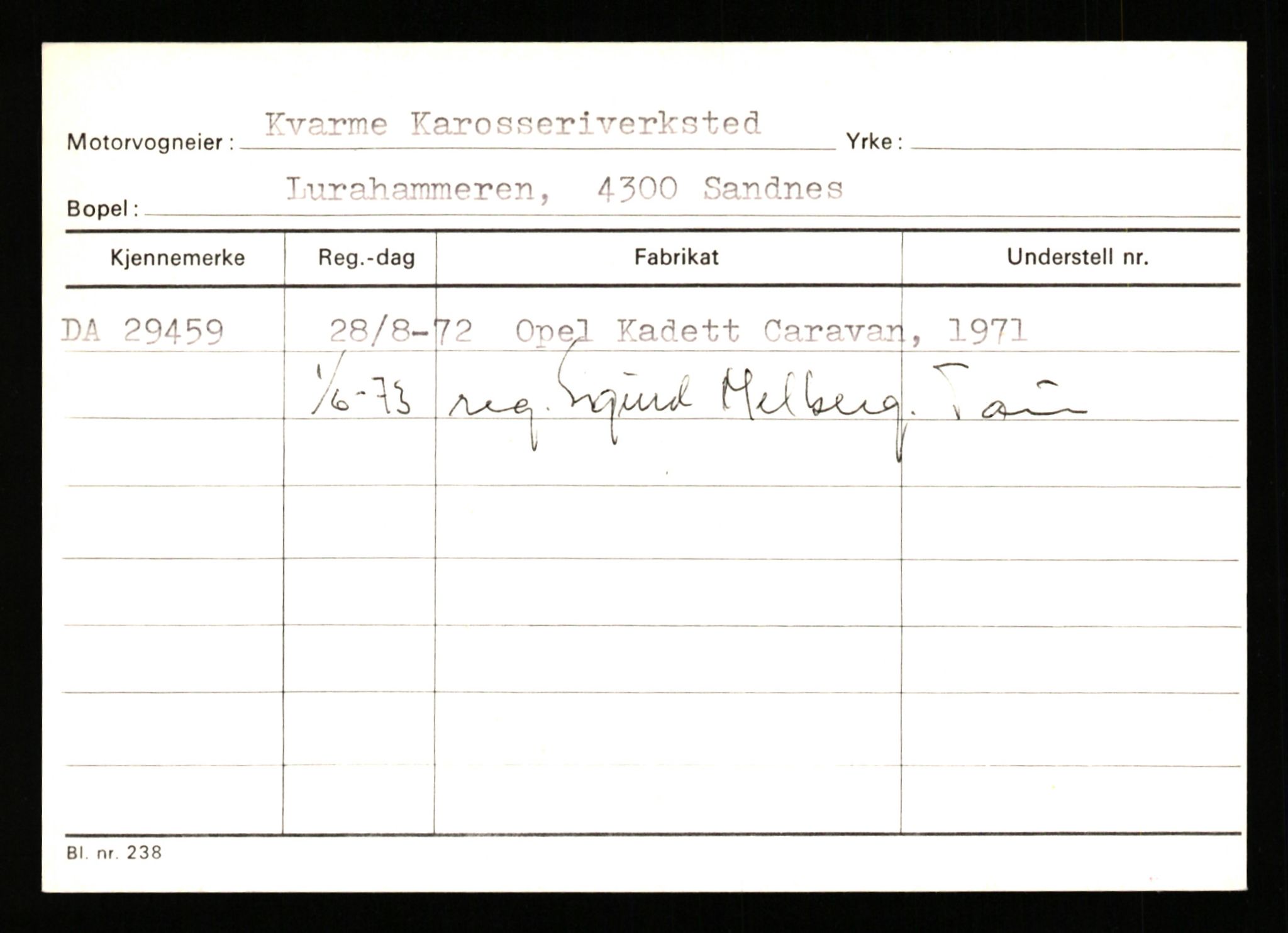 Stavanger trafikkstasjon, SAST/A-101942/0/G/L0005: Registreringsnummer: 23000 - 34245, 1930-1971, s. 2025