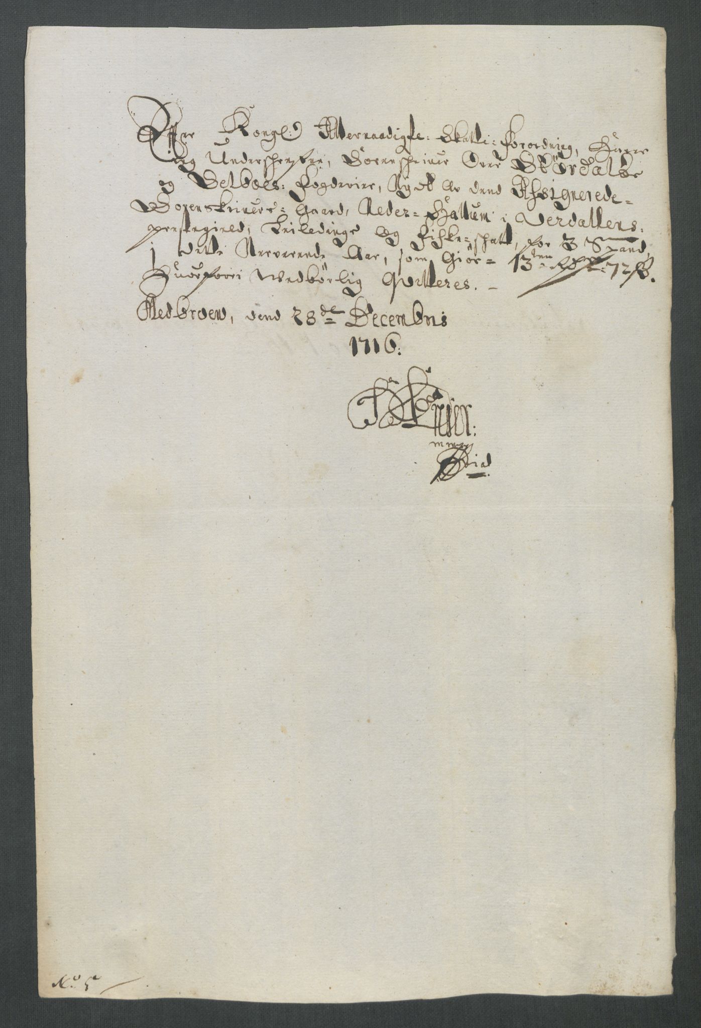 Rentekammeret inntil 1814, Reviderte regnskaper, Fogderegnskap, AV/RA-EA-4092/R62/L4206: Fogderegnskap Stjørdal og Verdal, 1716, s. 255