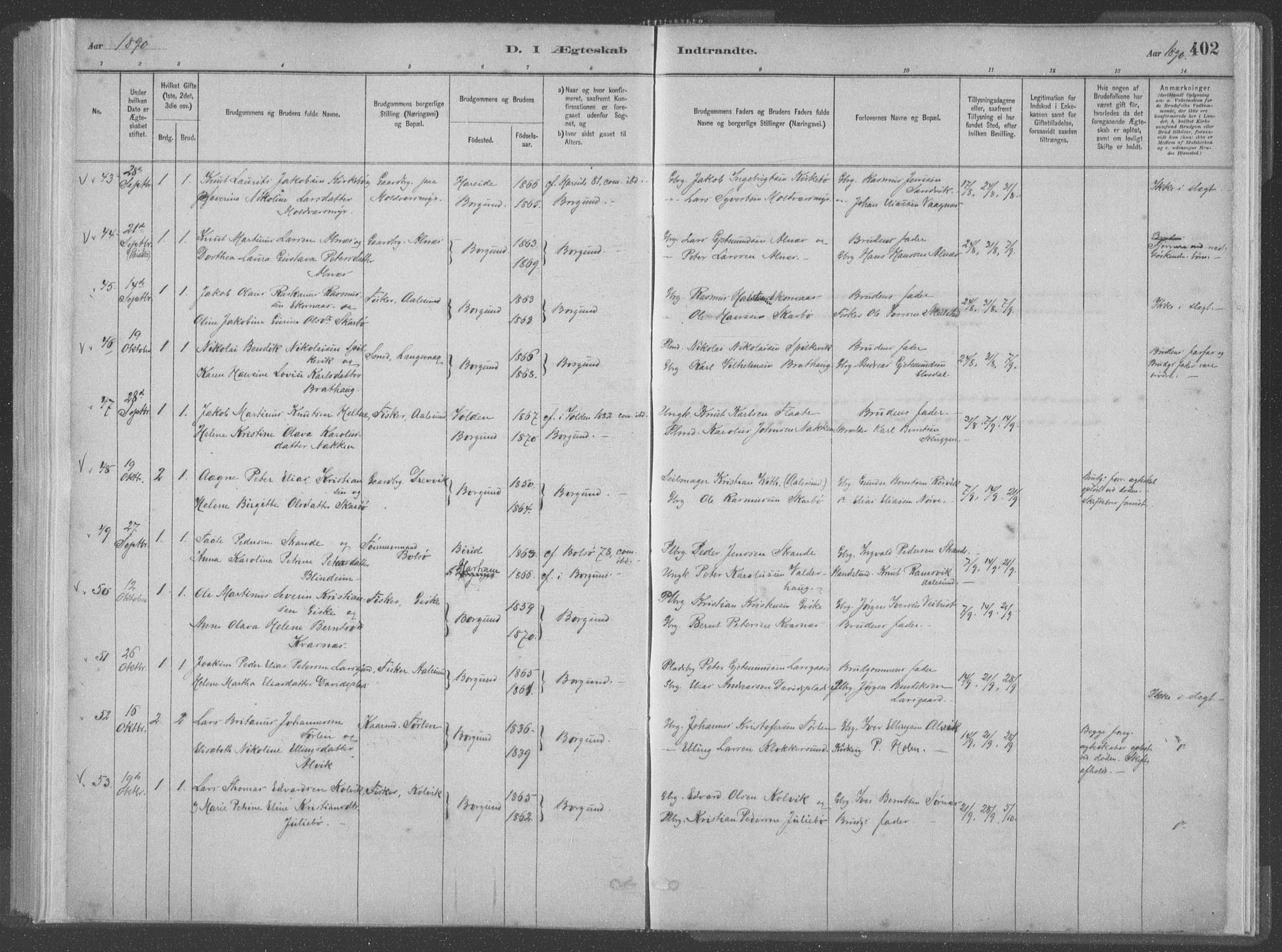 Ministerialprotokoller, klokkerbøker og fødselsregistre - Møre og Romsdal, AV/SAT-A-1454/528/L0402: Ministerialbok nr. 528A12II, 1880-1903, s. 402