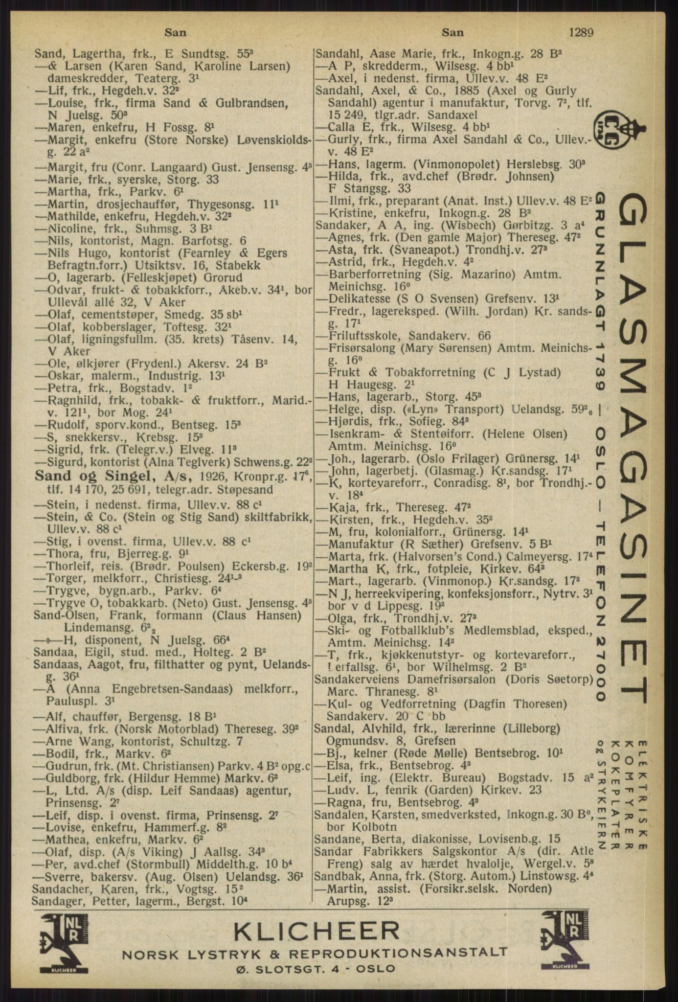 Kristiania/Oslo adressebok, PUBL/-, 1936, s. 1289