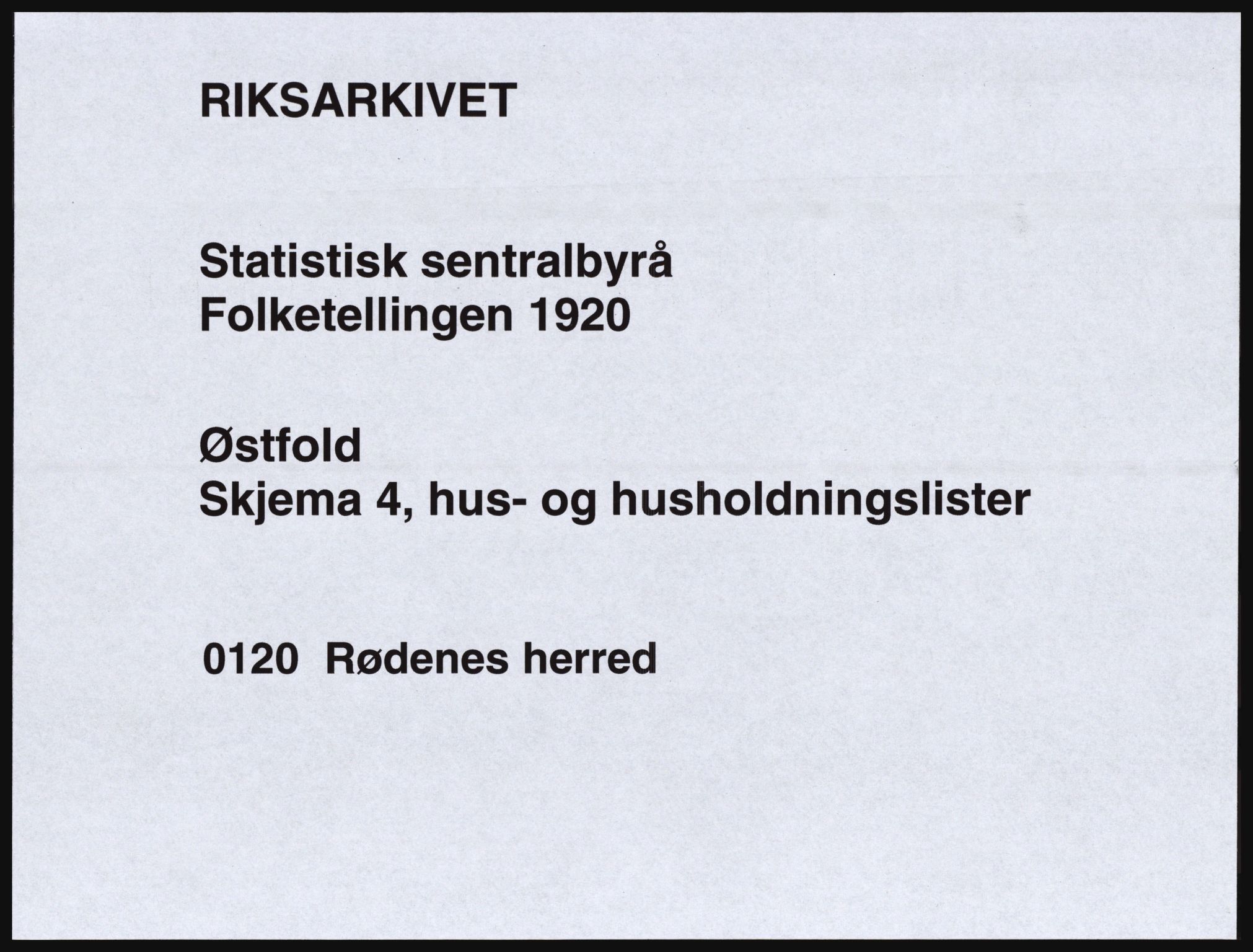 SAO, Folketelling 1920 for 0120 Rødenes herred, 1920, s. 22