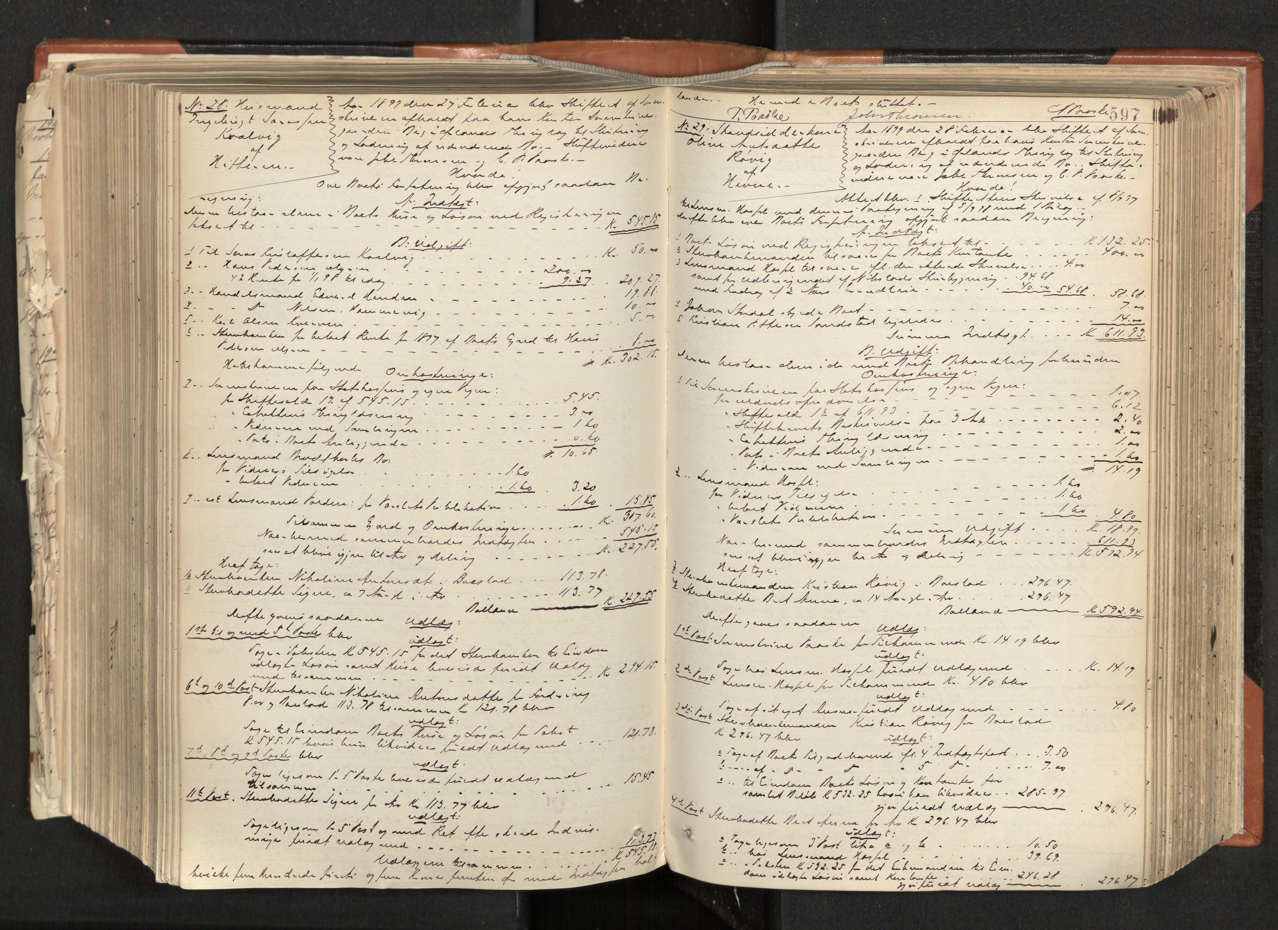 Fosen sorenskriveri, AV/SAT-A-1107/1/3/3A/L0028: Skifteutlodningsprotokoll nr. 7, 1887-1904, s. 597