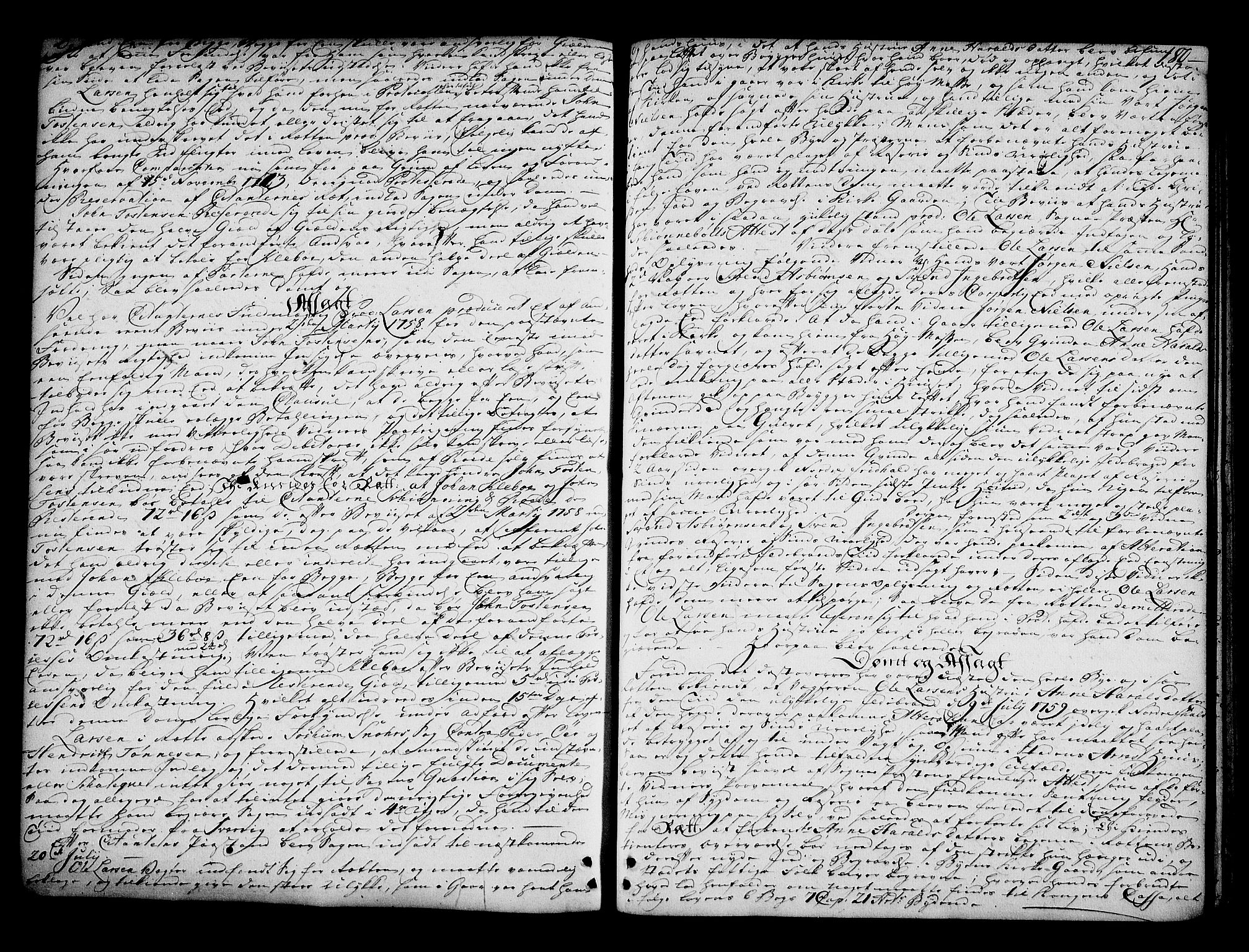 Halden byfogd, SAO/A-10865/F/Fb/L0011: Tingbok, 1756-1766, s. 179b-180a